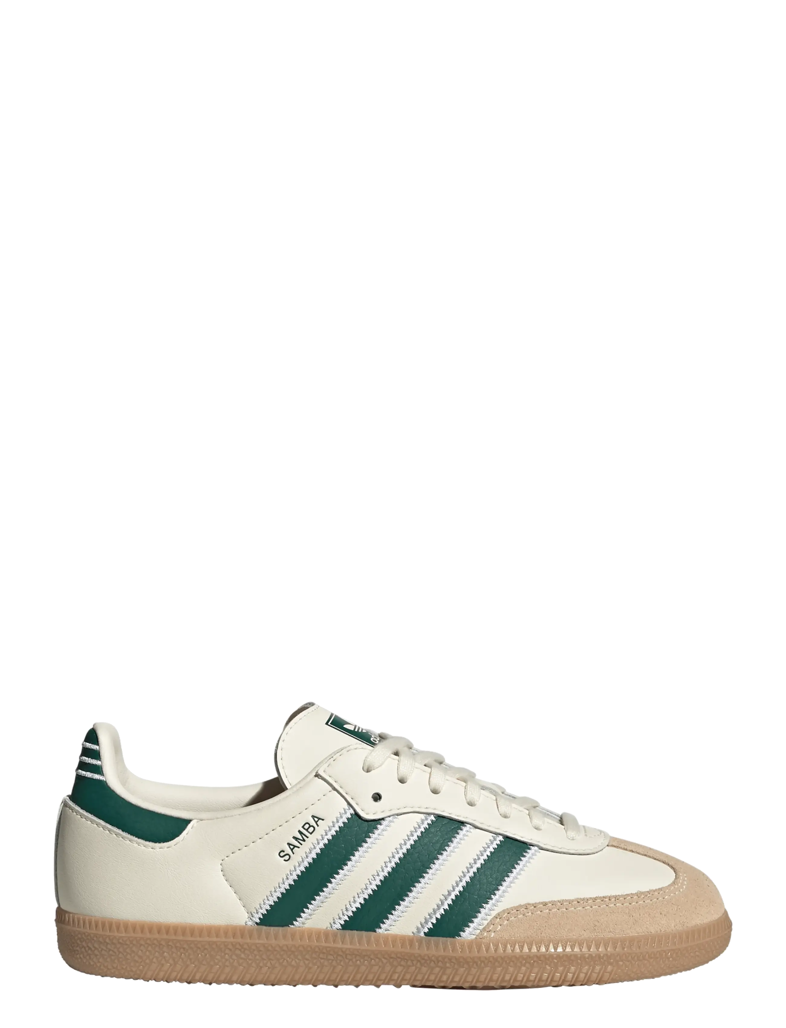 adidas Originals - SAMBA OG J - niedriger schnitt - crewht/cgreen/gum4 - 1