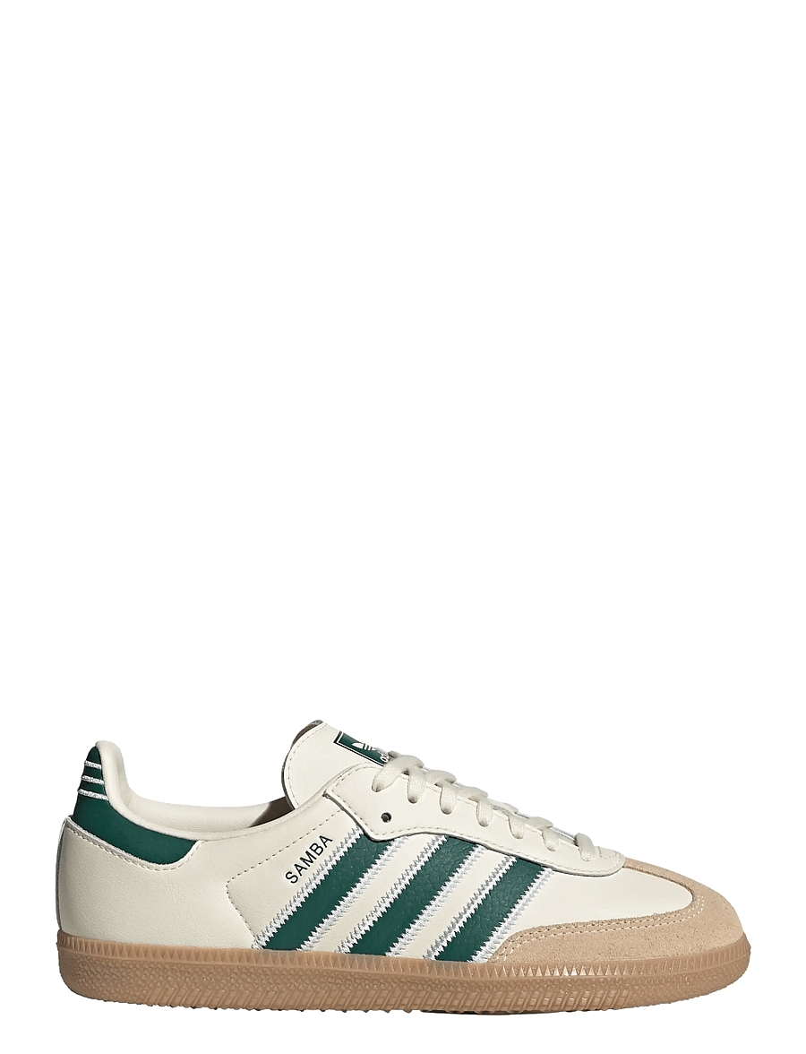 adidas Originals - SAMBA OG J - niedriger schnitt - crewht/cgreen/gum4 - 1