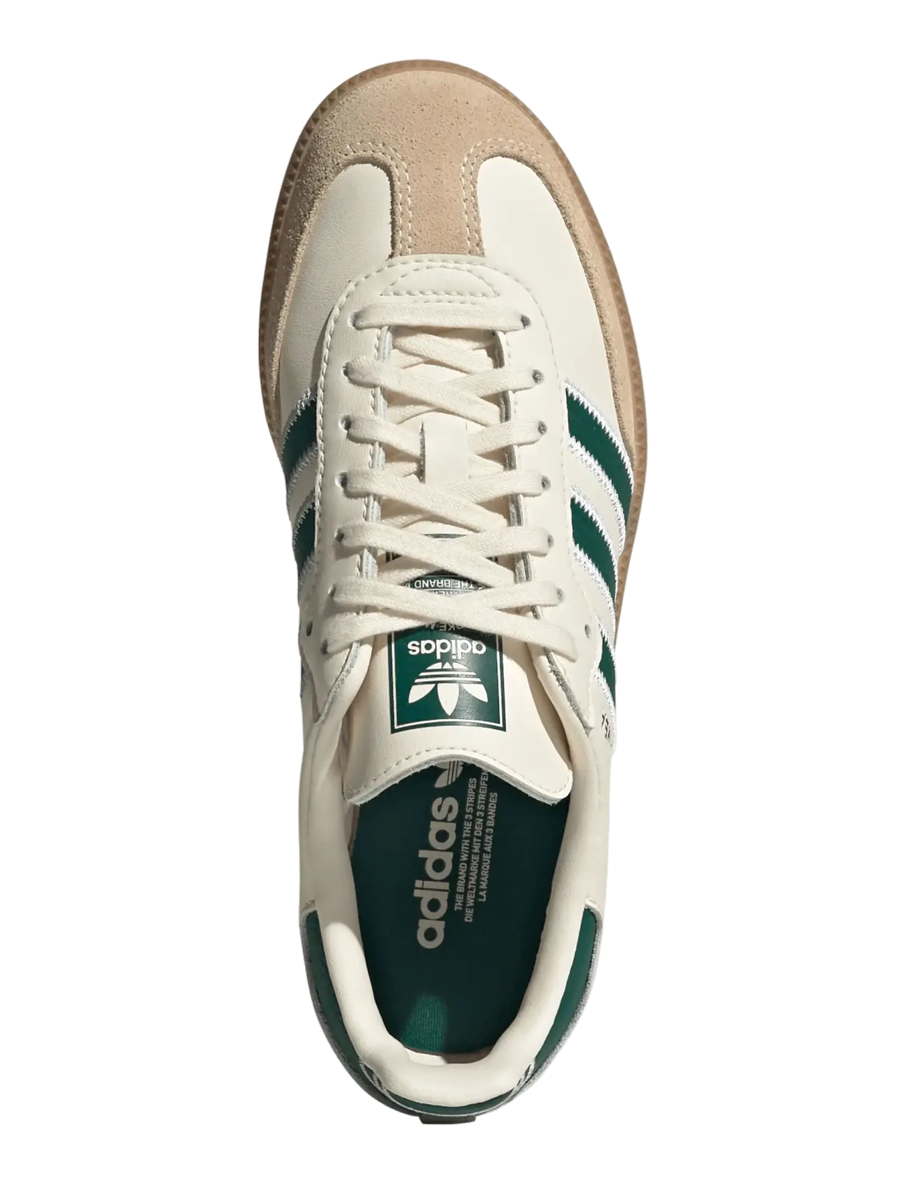 adidas Originals - SAMBA OG J - niedriger schnitt - crewht/cgreen/gum4 - 4