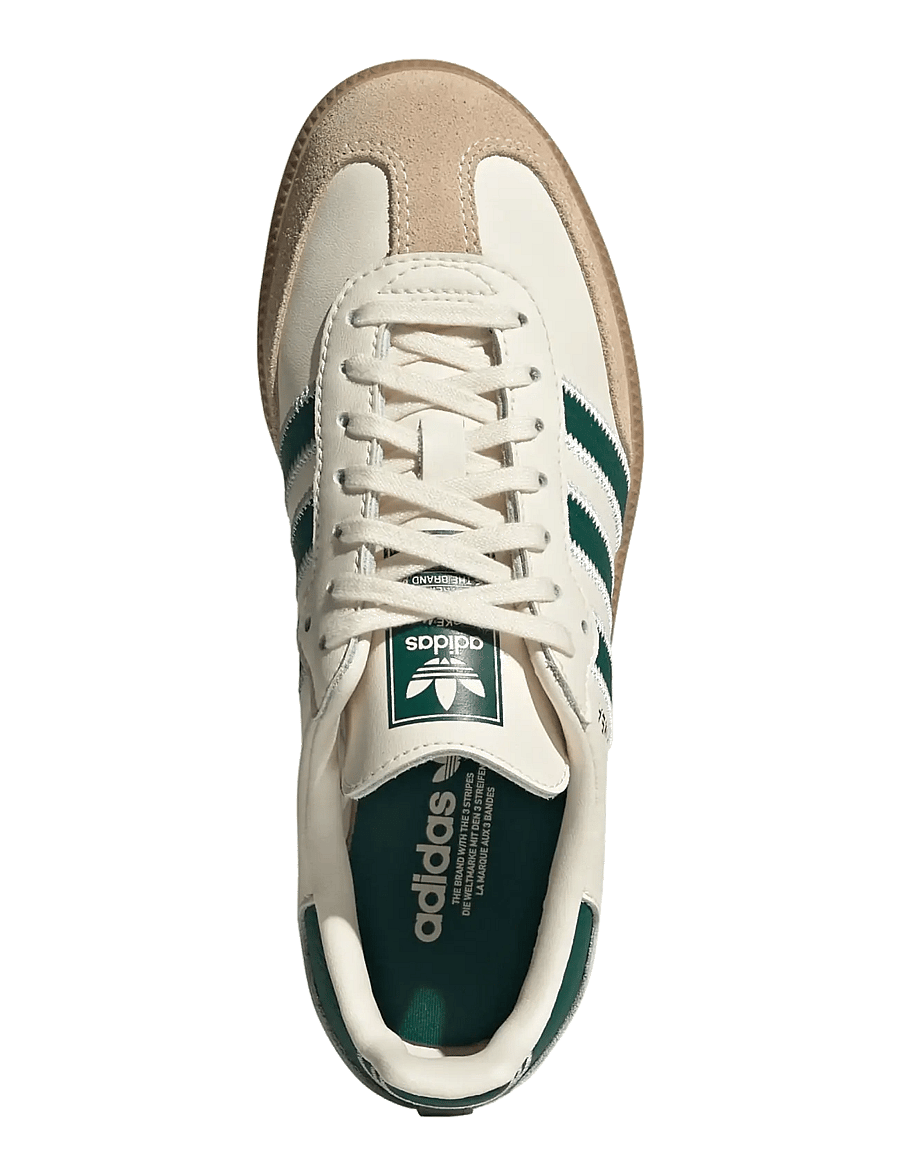 adidas Originals - SAMBA OG J - niedriger schnitt - crewht/cgreen/gum4 - 4