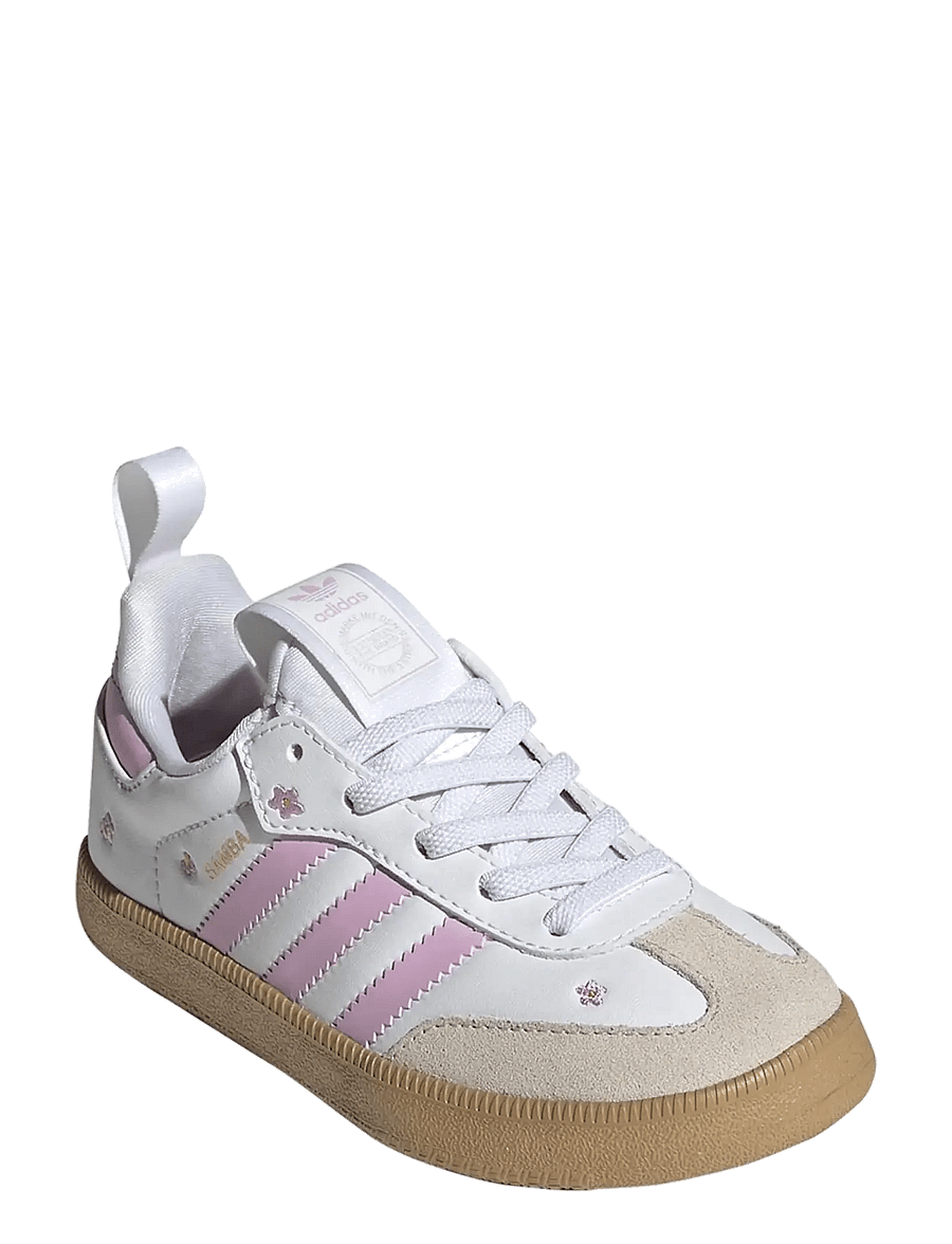 adidas Originals - SAMBA QUICKON K - niedriger schnitt - ftwwht/blilil/alumin - 0