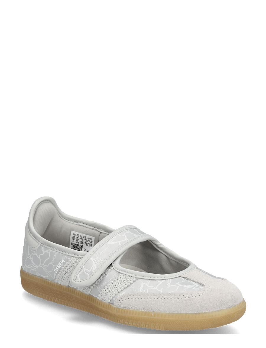 adidas Originals - SAMBA JANE W - niedrige sneakers - silvmt/greone/gum4 - 0