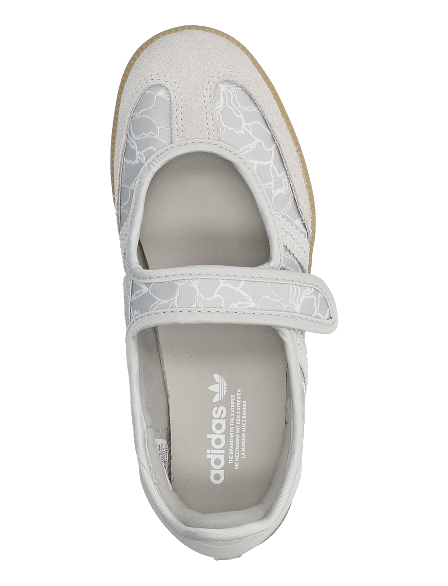 adidas Originals - SAMBA JANE W - niedrige sneakers - silvmt/greone/gum4 - 3