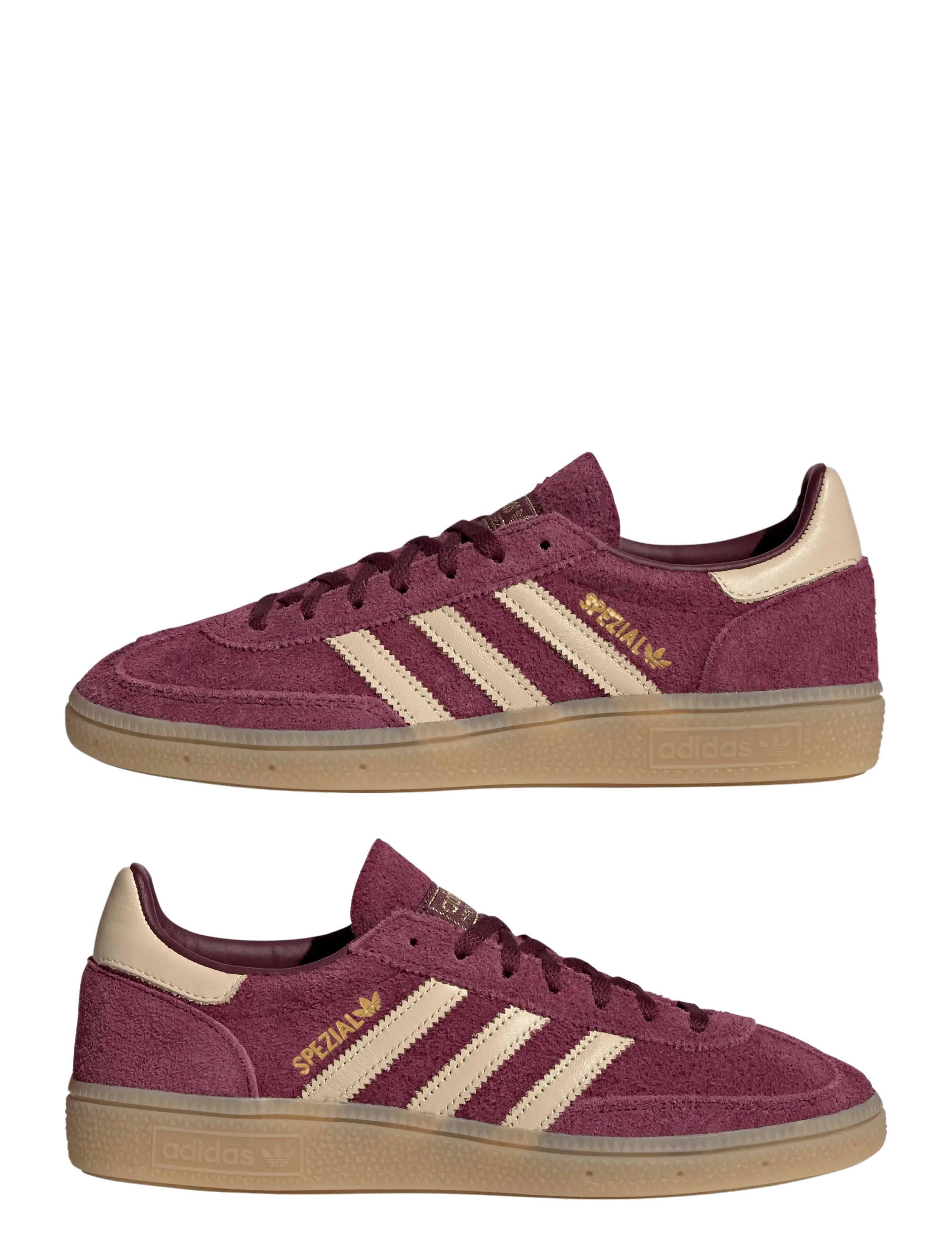 adidas Originals - HANDBALL SPEZIAL W - niedrige sneakers - maroon/warvan/goldmt - 4