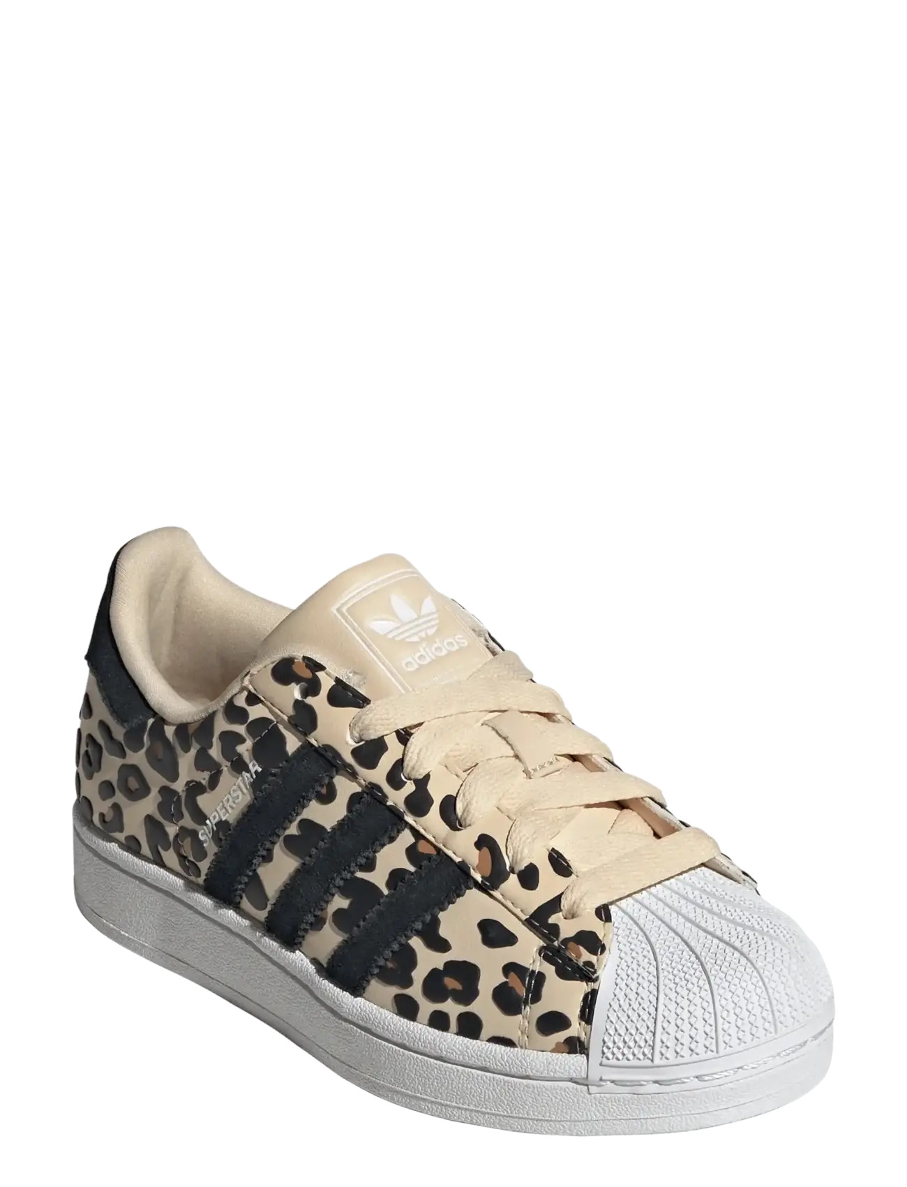 adidas Originals Superstar Ii J, Børn, Leopardmønstret Superstar Sneaker, Beige, Str: 35 1/3