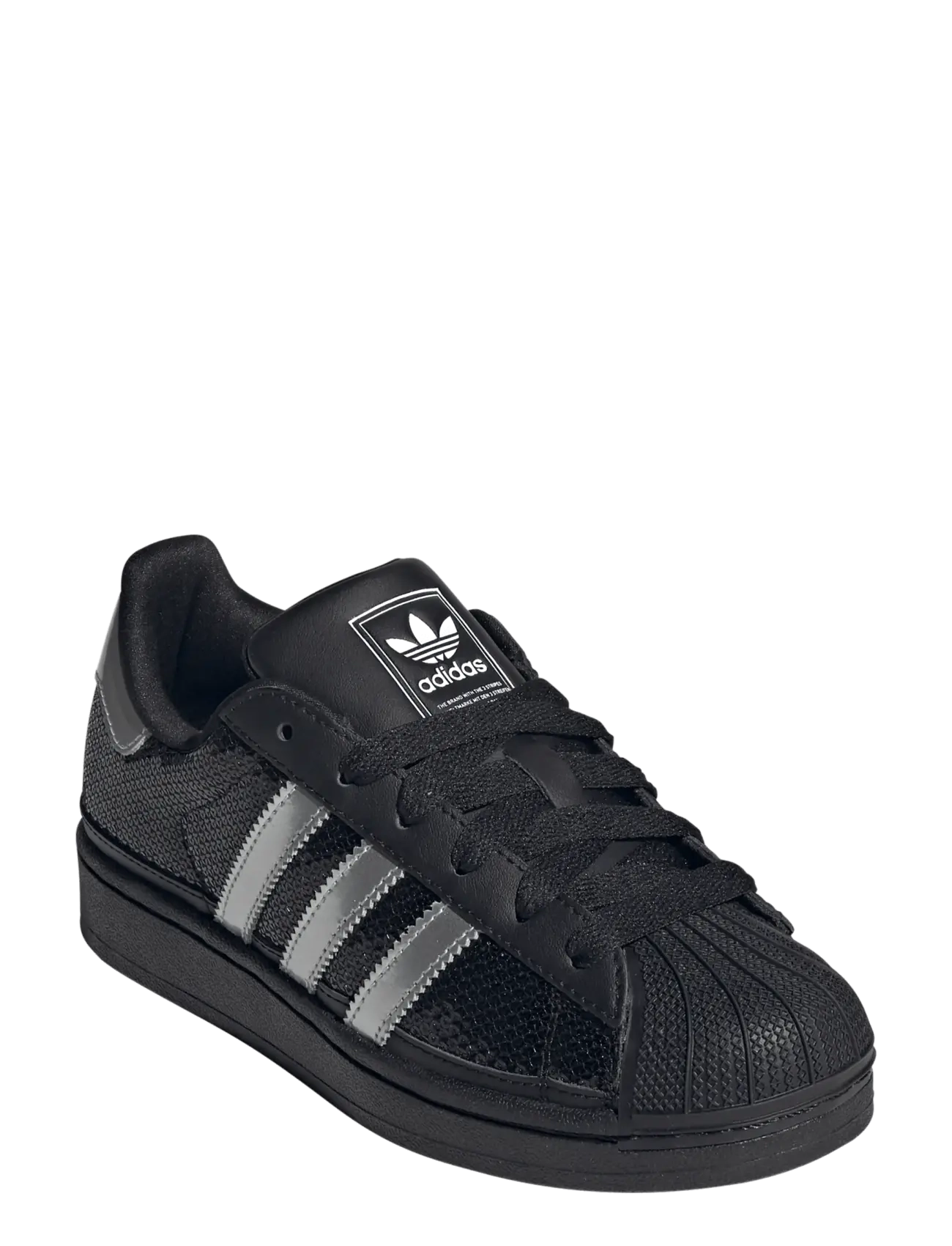 adidas Originals SUPERSTAR II J - Back to school - CBLACK/SILVMT/FTWWHT / black