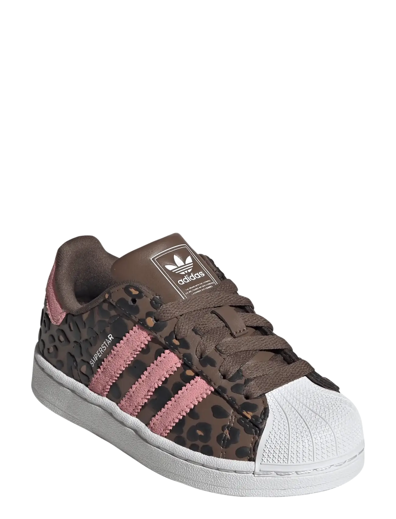 adidas Originals Superstar Ii C, Børn, Børne Leopard Print Sneaker, Brun, Str: 33