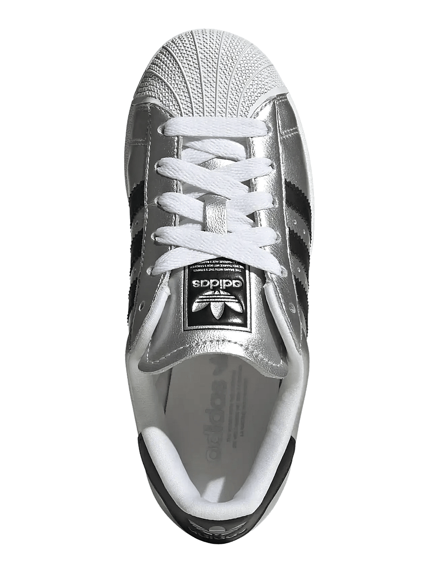 adidas Originals - SUPERSTAR II J - lave sneakers - silvmt/cblack/silvmt - 4