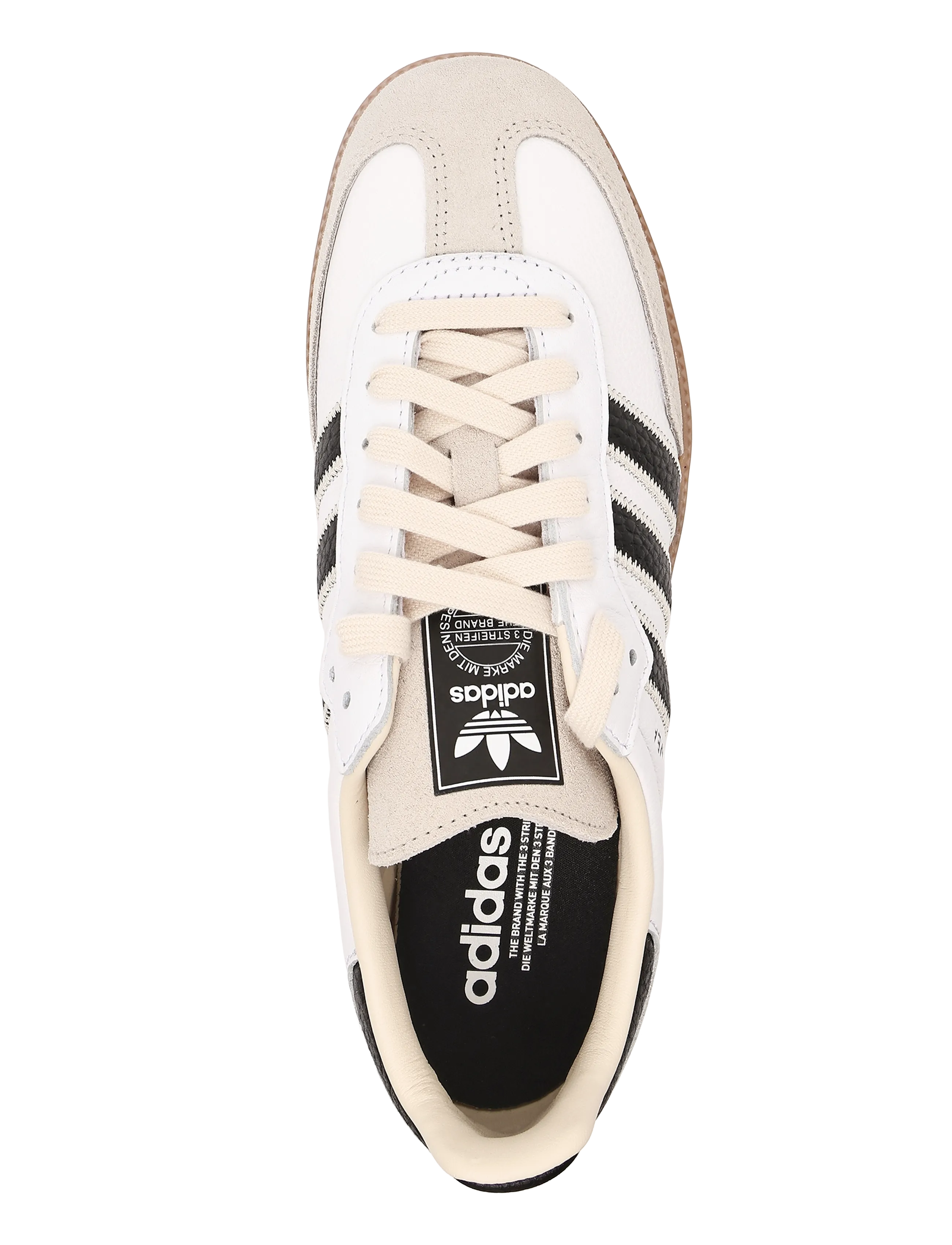 adidas Originals - SAMBA OG - lave sneakers - ftwwht/cblack/gum4 - 3
