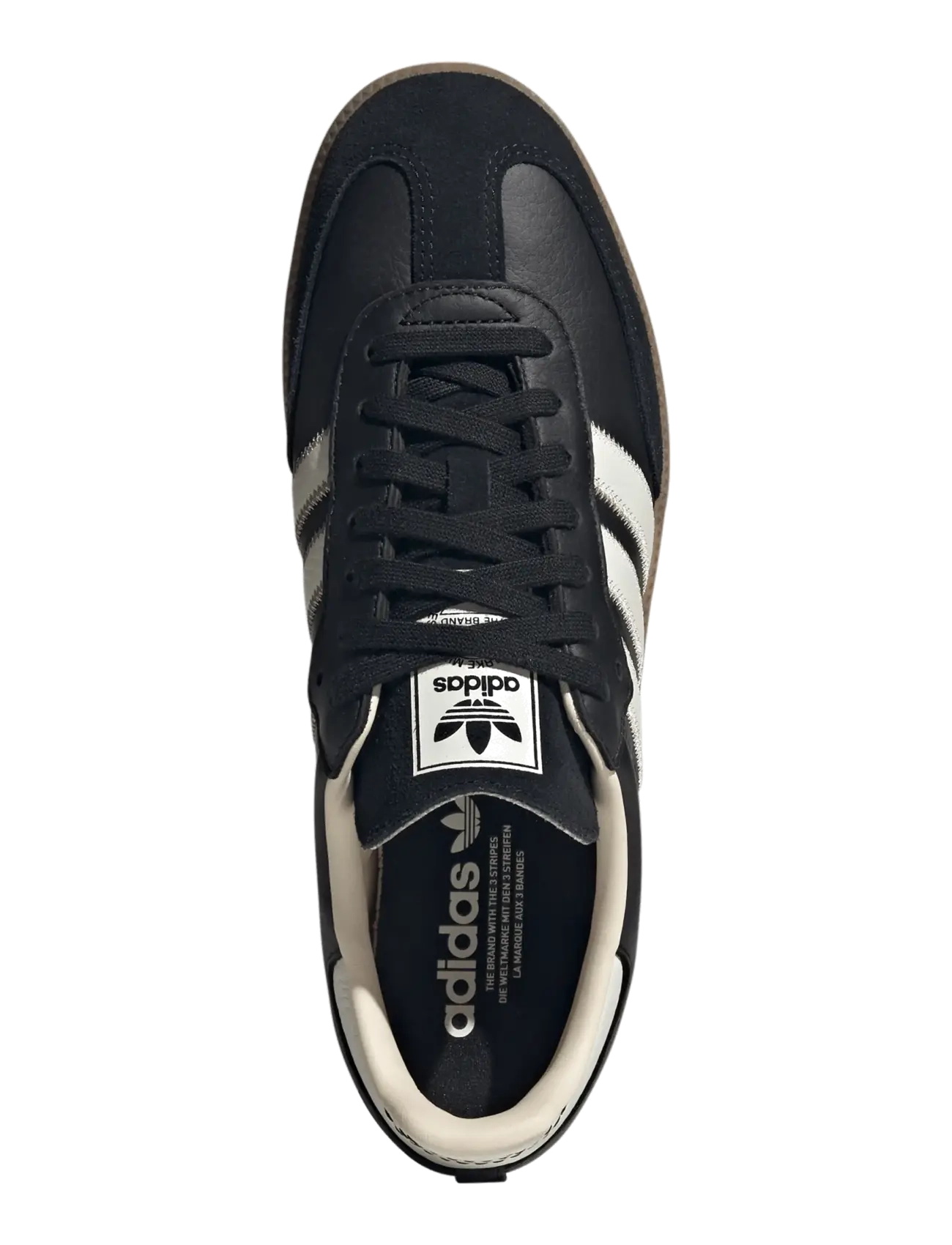 adidas Originals - SAMBA OG - lave sneakers - cblack/owhite/gum4 - 3