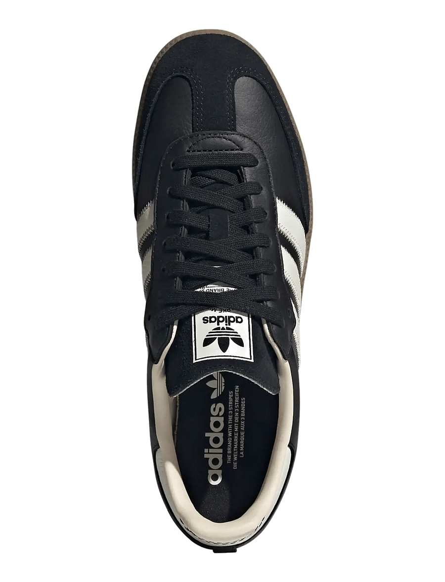 adidas Originals - SAMBA OG - low top sneakers - cblack/owhite/gum4 - 3