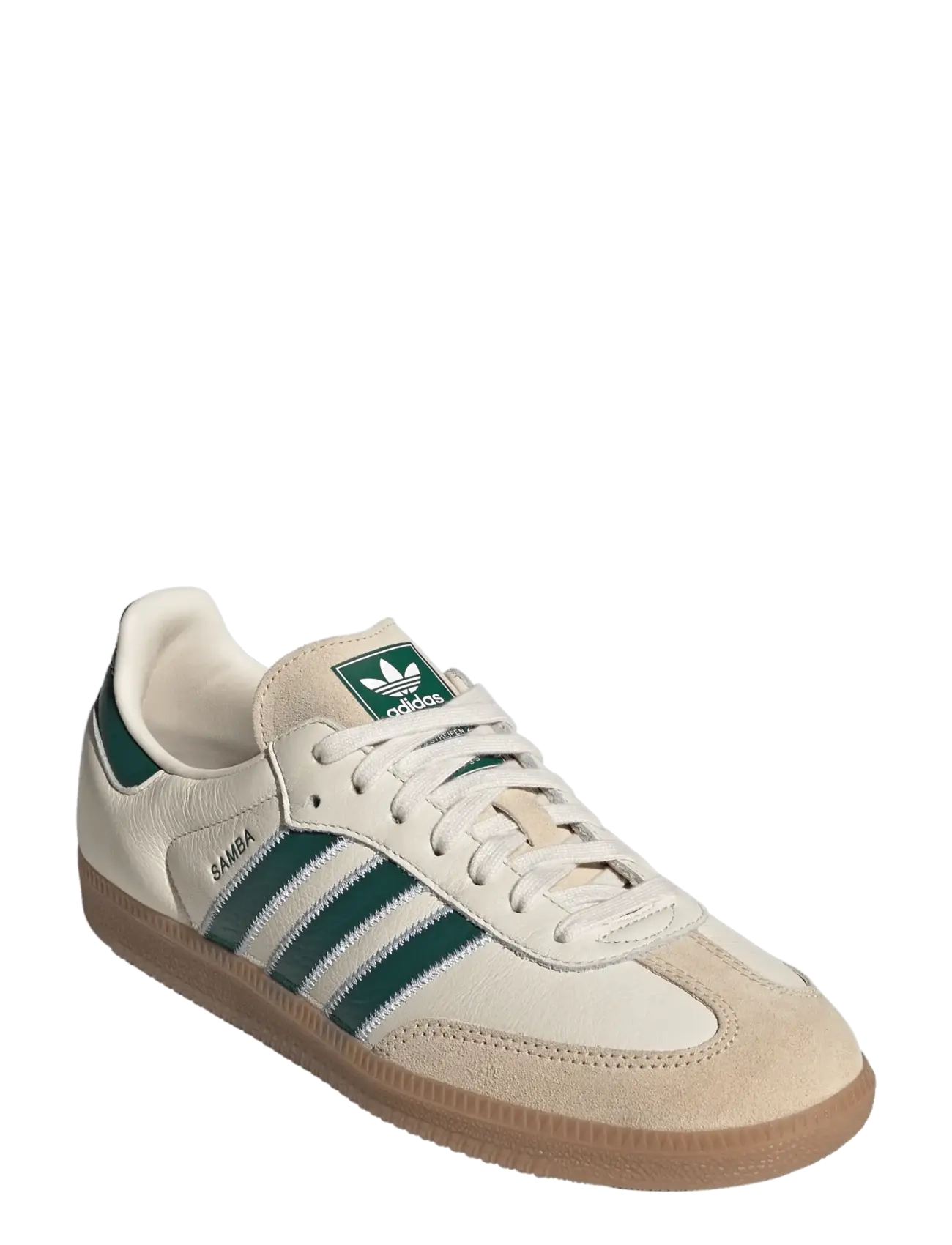 adidas Originals SAMBA OG - Niedriger Schnitt - CREWHT/CGREEN/GUM4 / cream