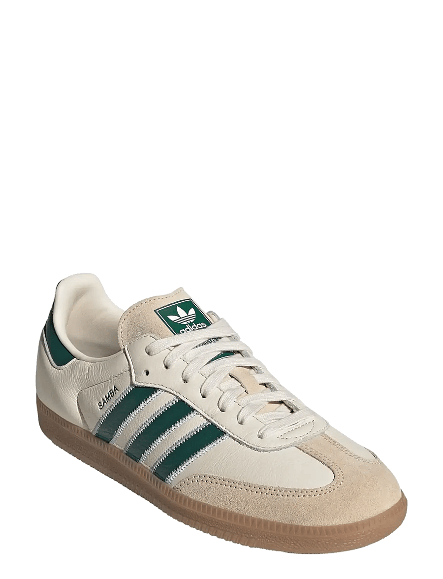 adidas Originals - SAMBA OG - niedriger schnitt - crewht/cgreen/gum4 - 0