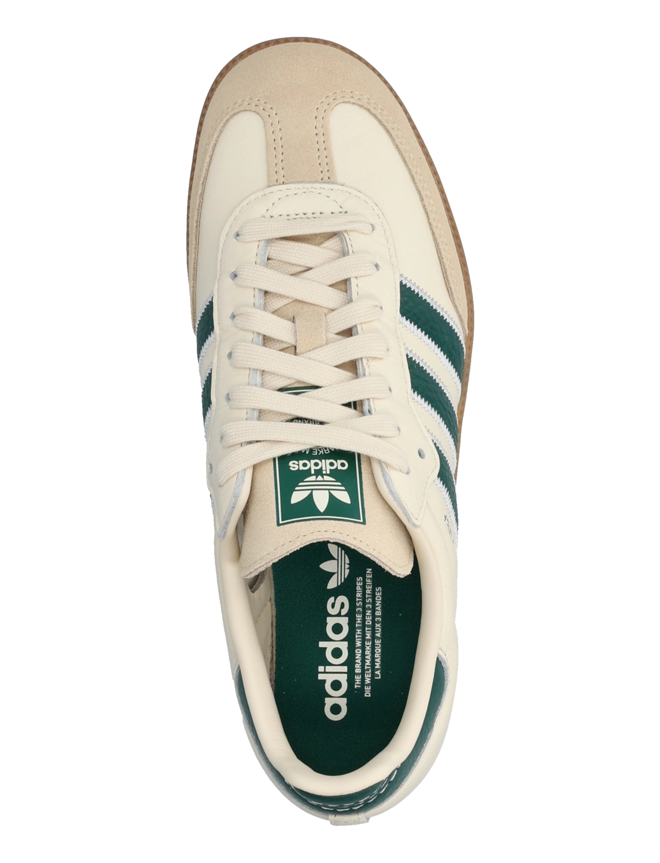 adidas Originals - SAMBA OG - niedriger schnitt - crewht/cgreen/gum4 - 3