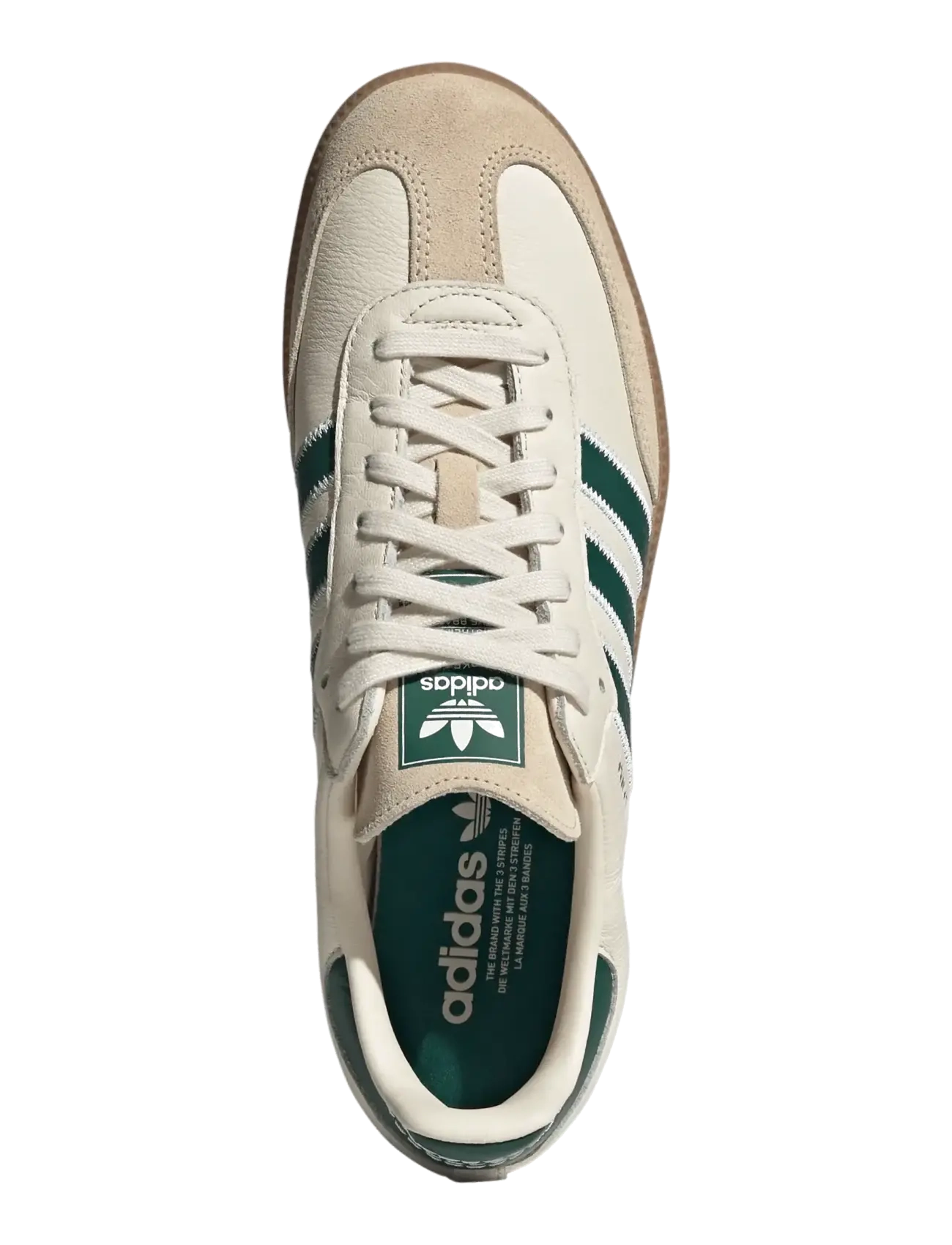 adidas Originals - SAMBA OG - niedriger schnitt - crewht/cgreen/gum4 - 3