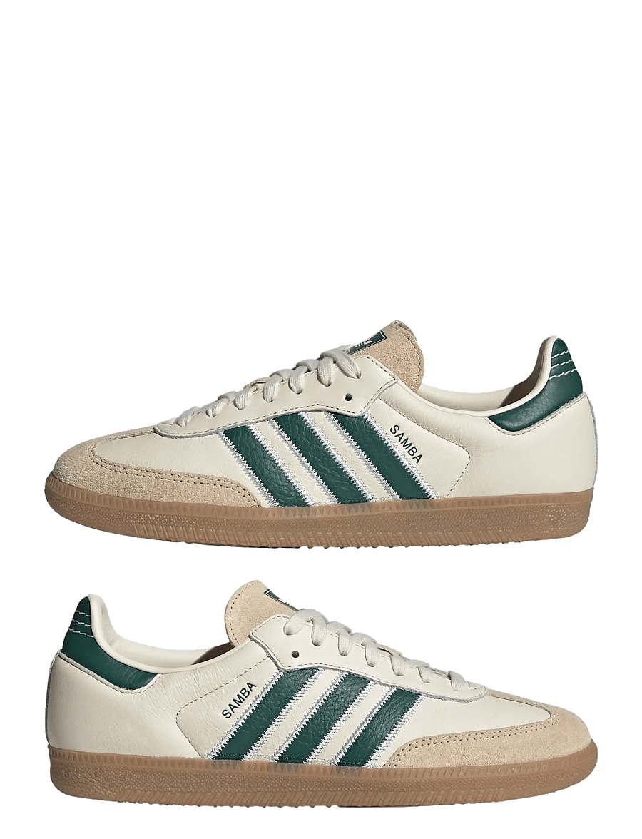 adidas Originals - SAMBA OG - niedriger schnitt - crewht/cgreen/gum4 - 5