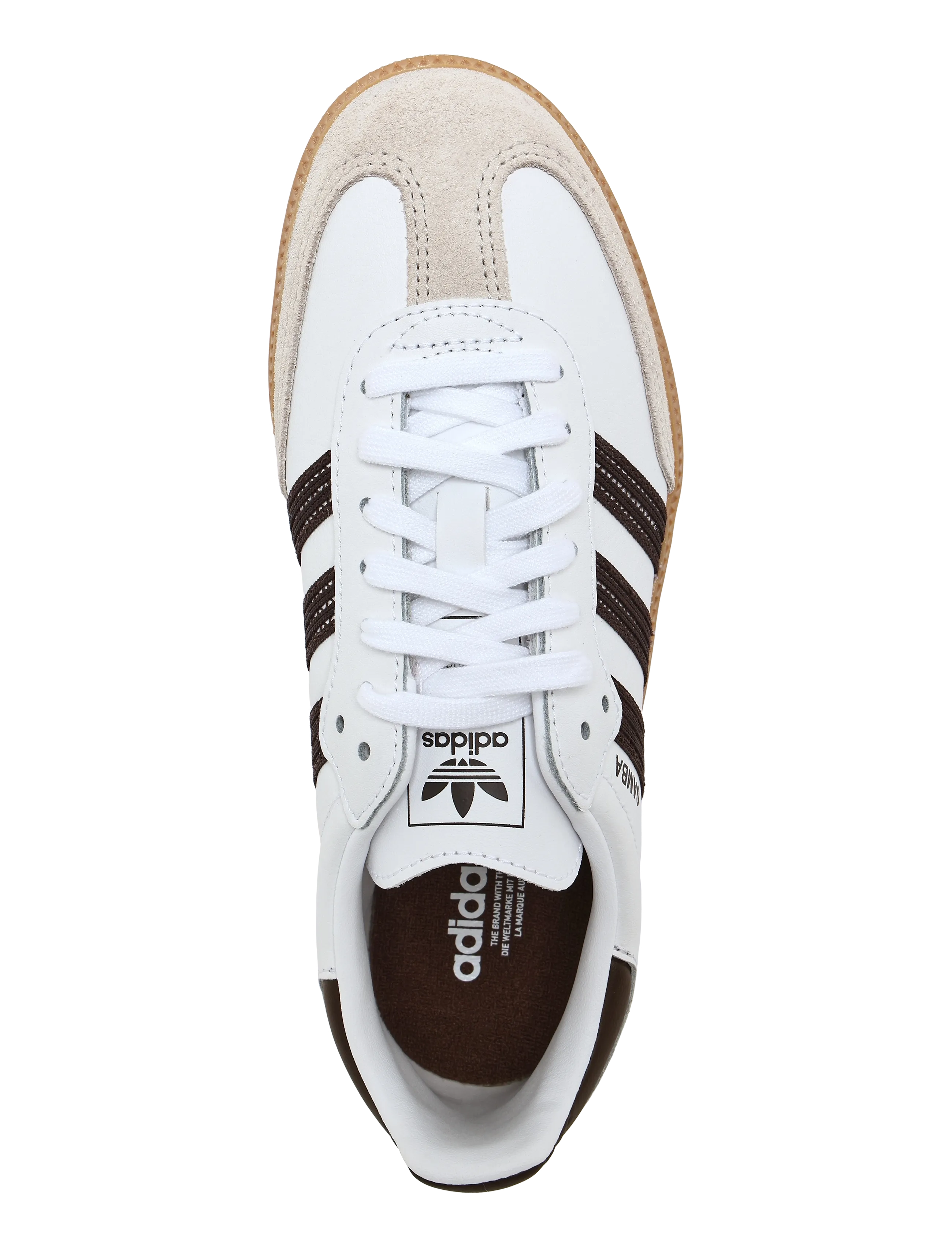 adidas Originals - SAMBA OG J - tennised - ftwwht/brown/gum3 - 3