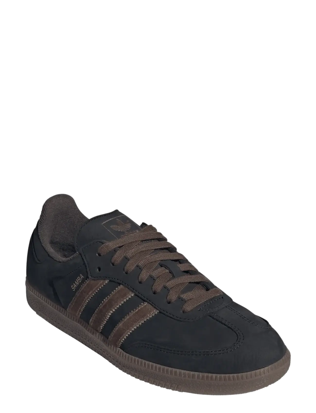 adidas Originals SAMBA OG - Säsongens färger - CBLACK/BRANCH/GUM5 / brown