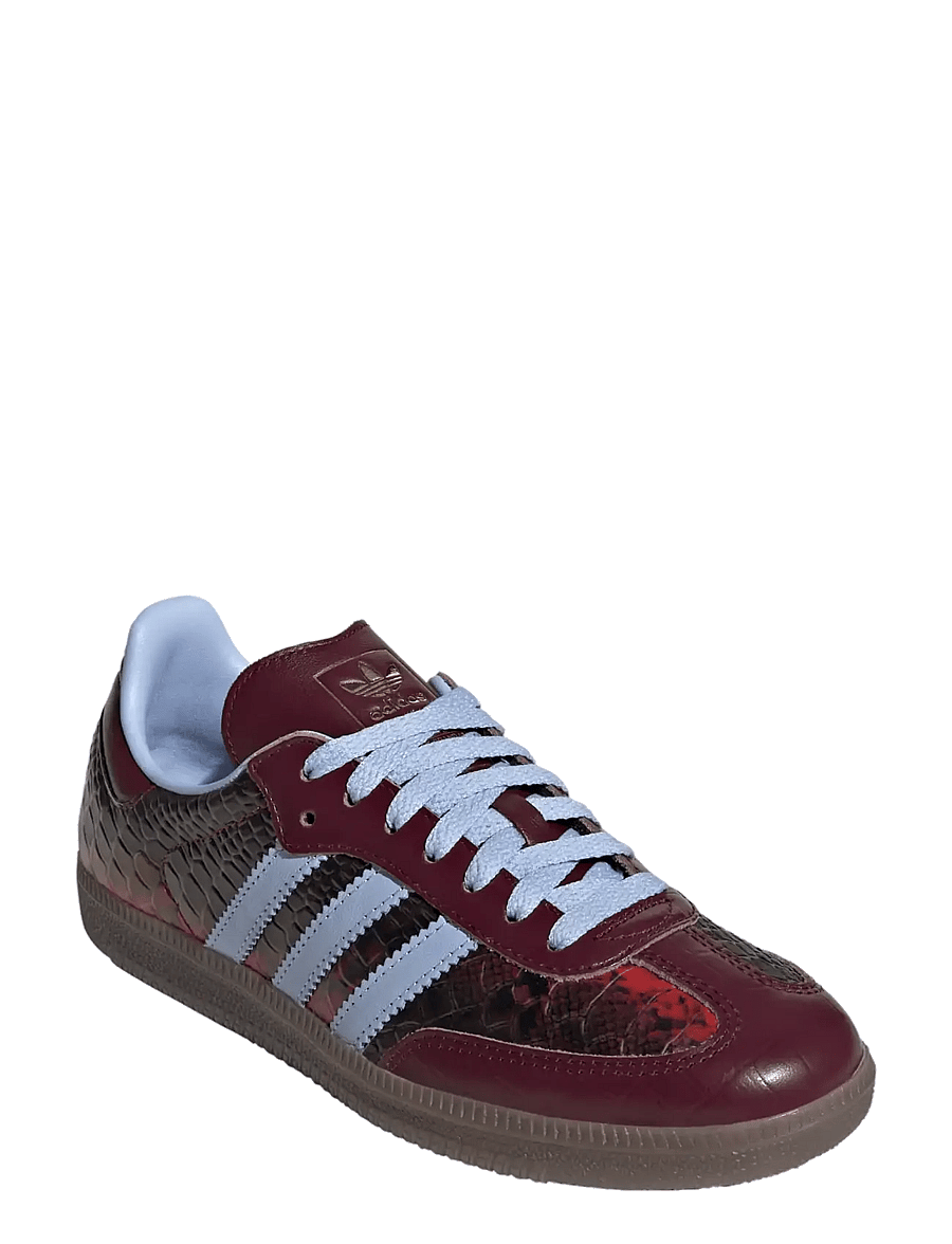 adidas Originals - SAMBA OG W - lave sneakers - maroon/bludaw/goldmt - 0