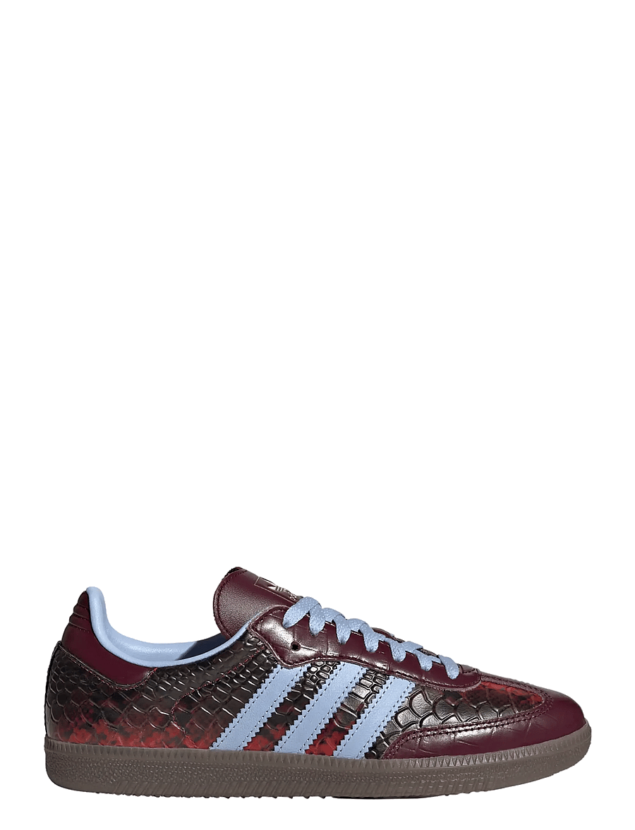 adidas Originals - SAMBA OG W - lave sneakers - maroon/bludaw/goldmt - 1