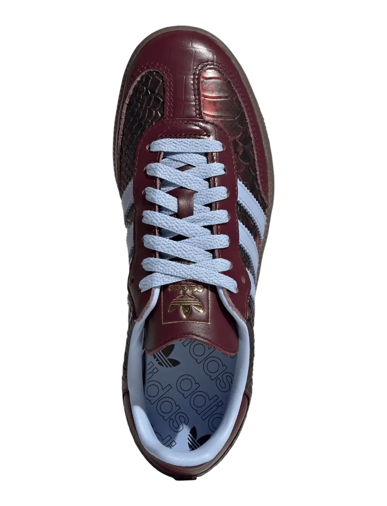 adidas Originals - SAMBA OG W - sügisene kokkuhoid - maroon/bludaw/goldmt - 4
