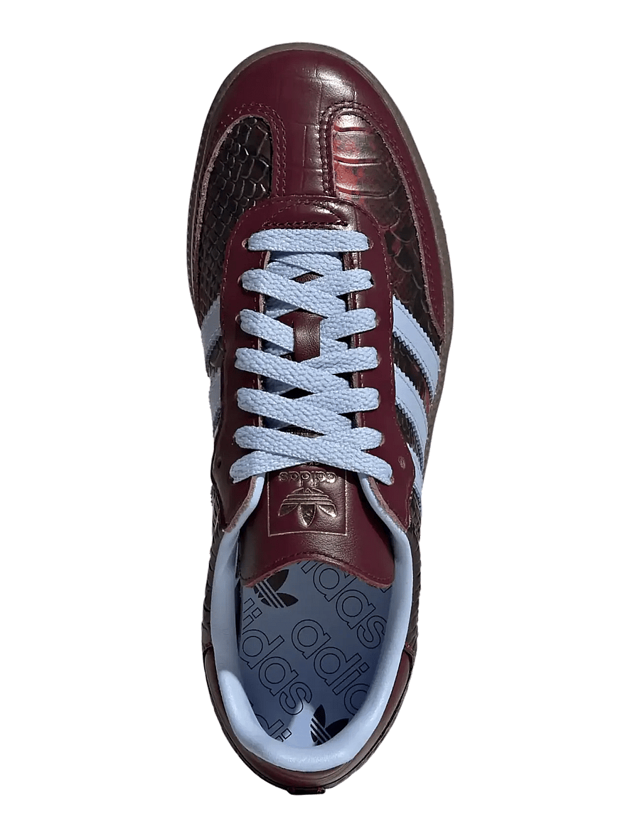 adidas Originals - SAMBA OG W - lave sneakers - maroon/bludaw/goldmt - 4