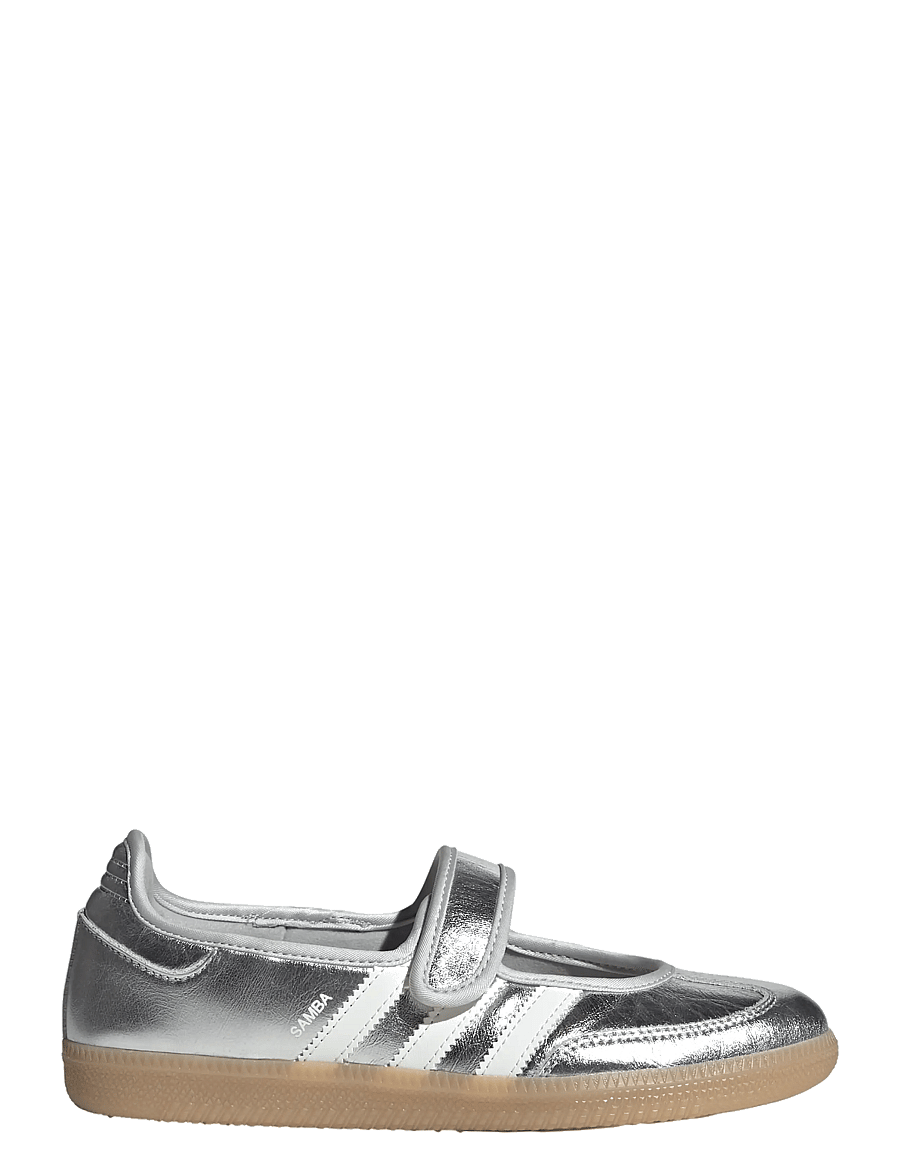 adidas Originals - SAMBA JANE W - slip-on sneakers - silvmt/owhite/gum4 - 0