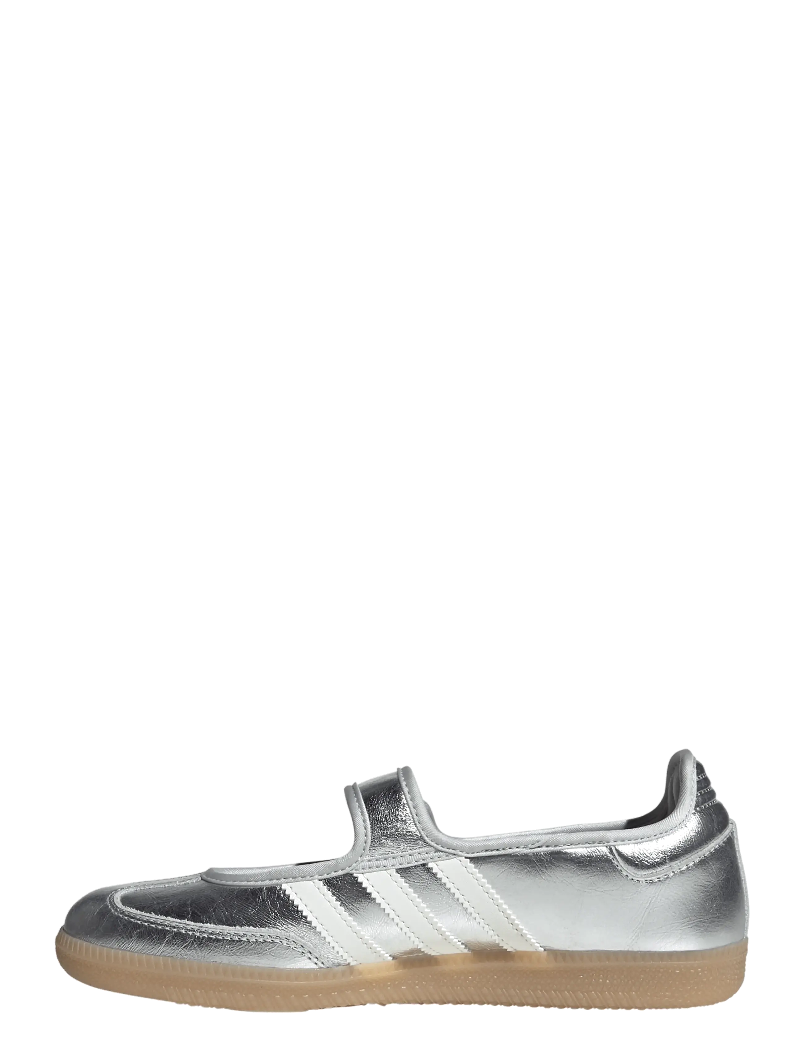 adidas Originals - SAMBA JANE W - slip-on sneakers - silvmt/owhite/gum4 - 1