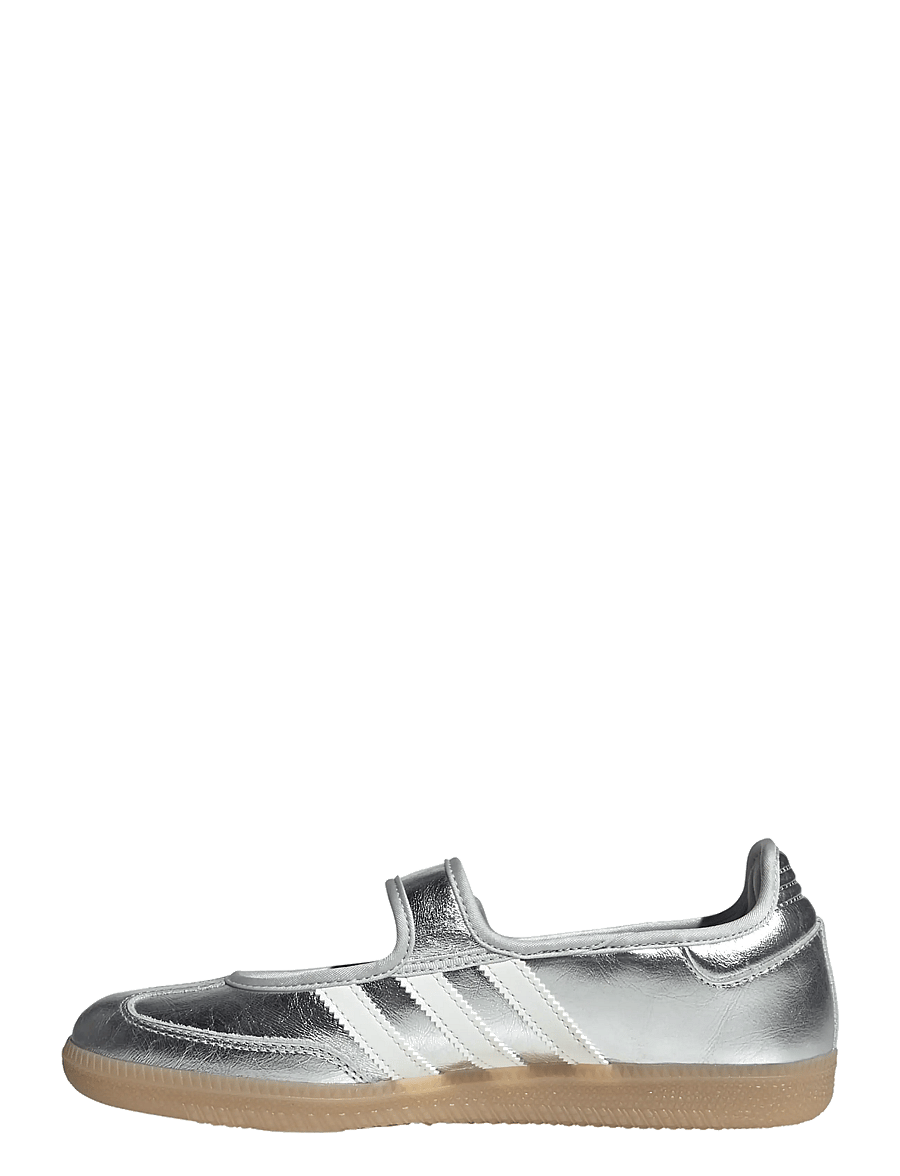 adidas Originals - SAMBA JANE W - slip-on sneakers - silvmt/owhite/gum4 - 1