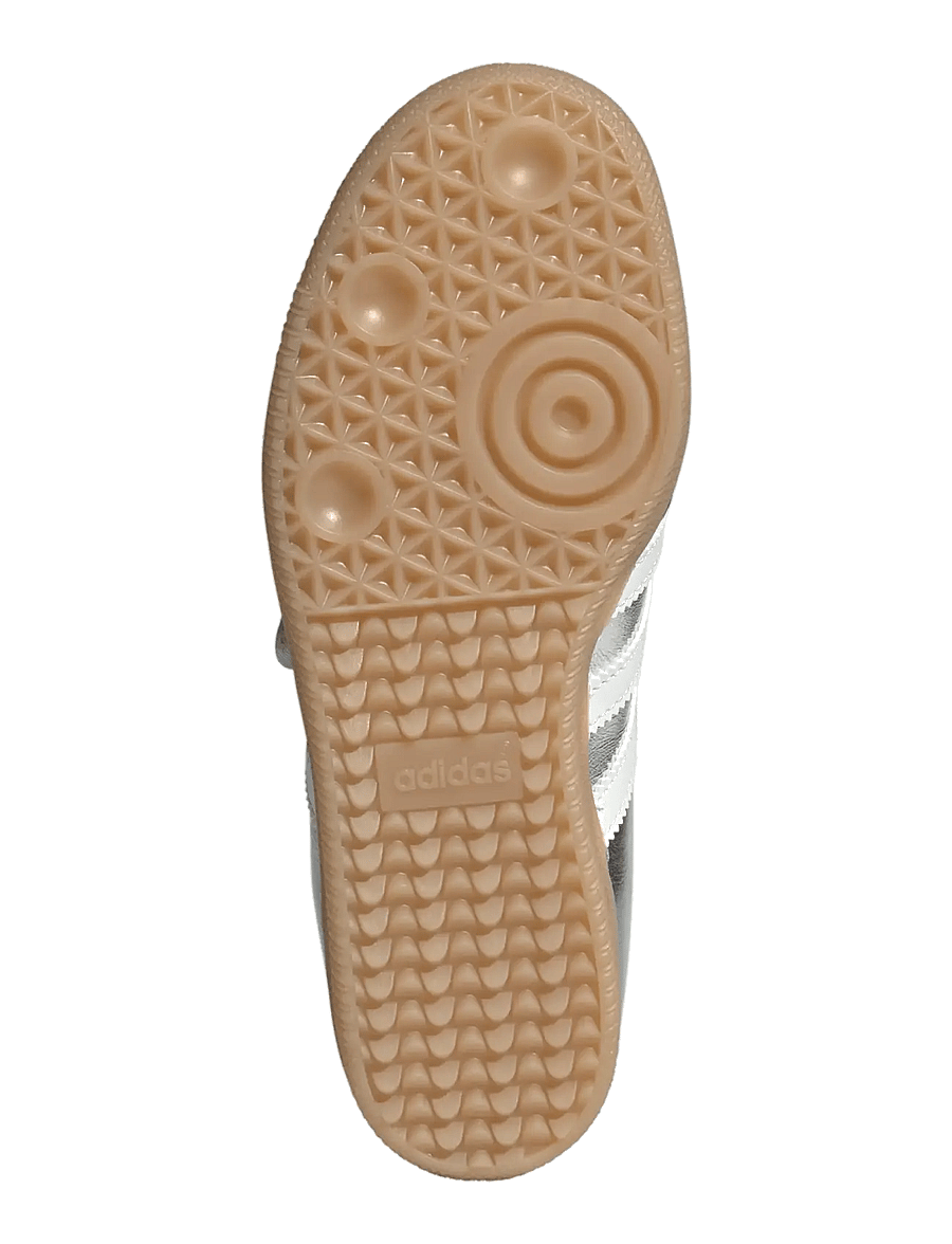 adidas Originals - SAMBA JANE W - slip-on sneakers - silvmt/owhite/gum4 - 4