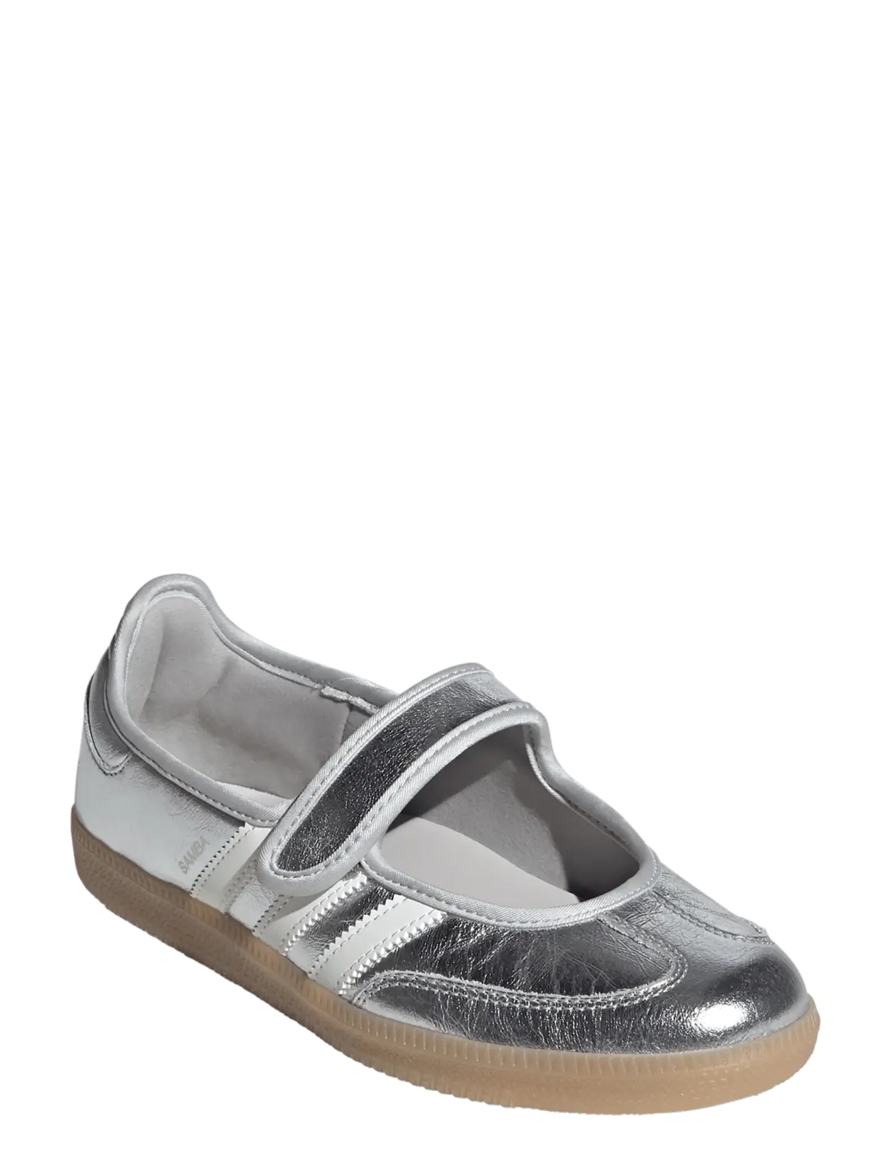 adidas Originals - SAMBA JANE W - slip-on sneakers - silvmt/owhite/gum4 - 5