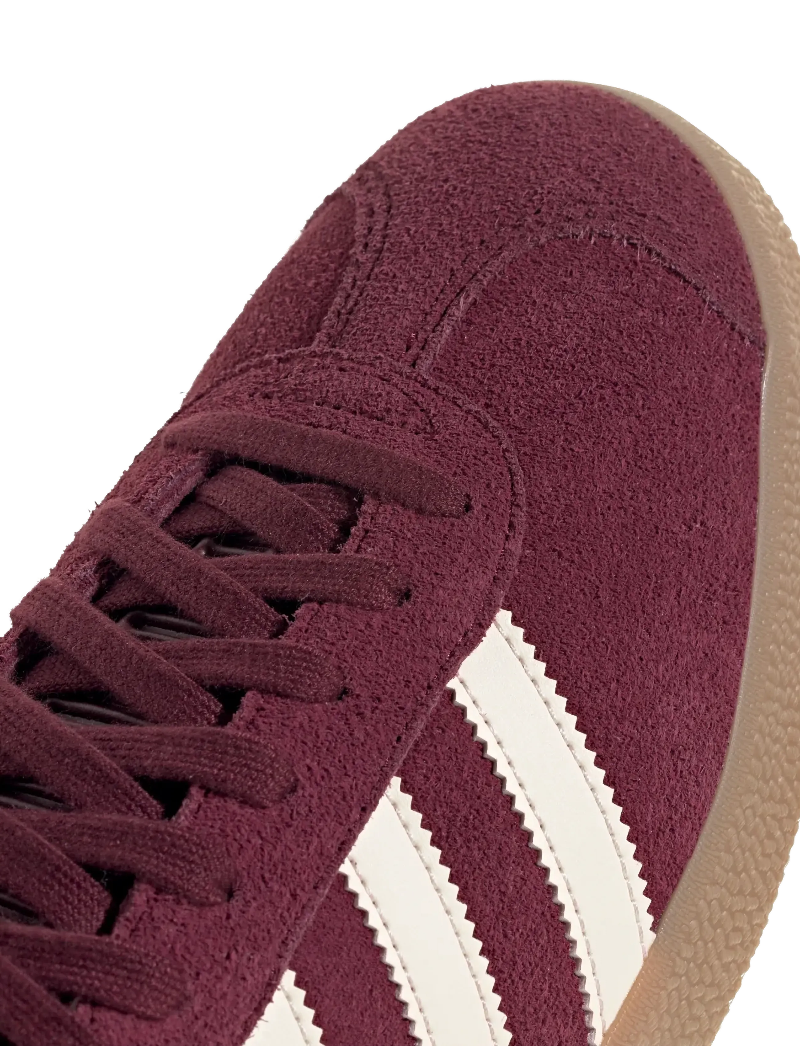 adidas Originals - GAZELLE - lave sneakers - maroon/crewht/gum4 - 5