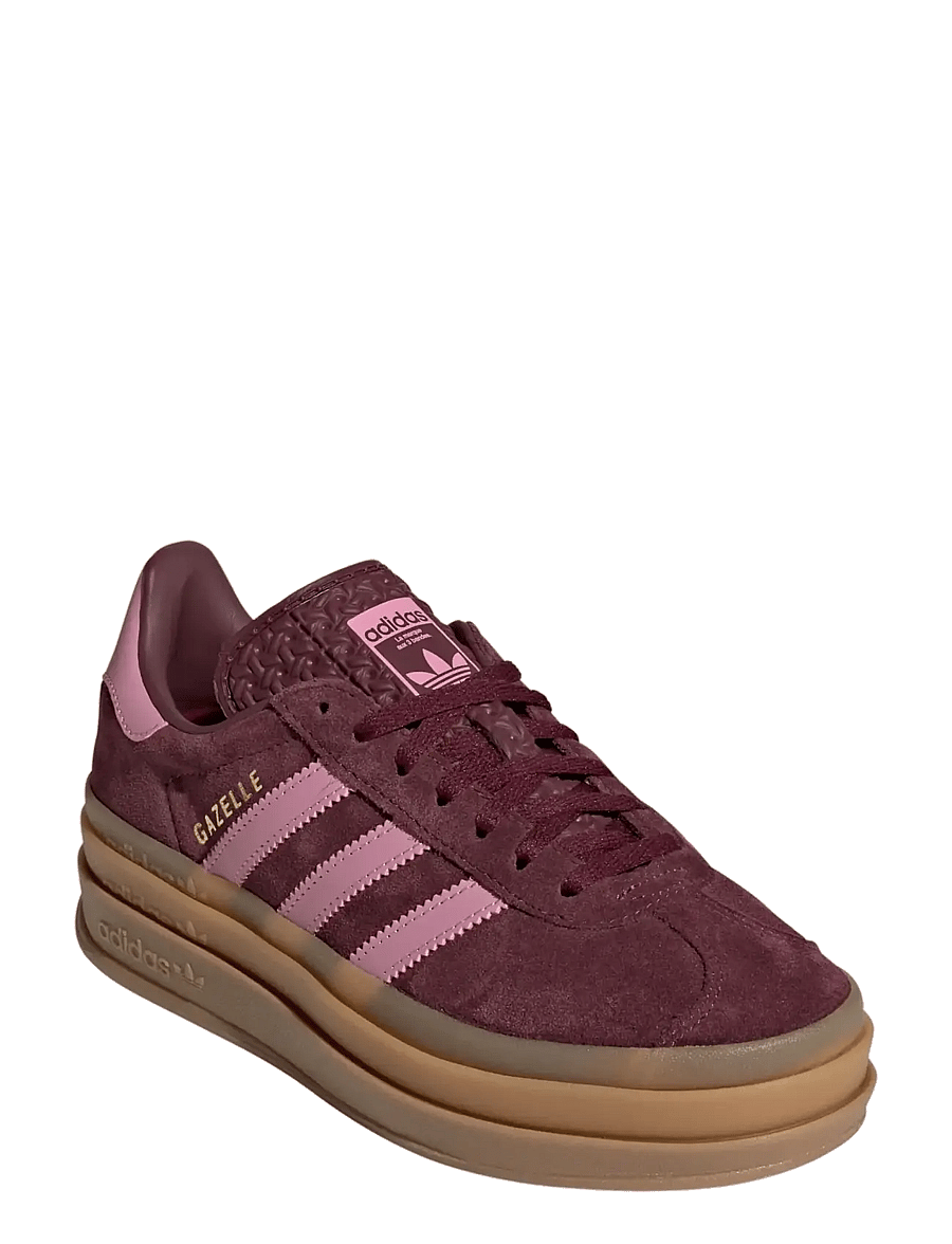 adidas Originals - GAZELLE BOLD J - lave sneakers - maroon/sttrbl/goldmt - 0