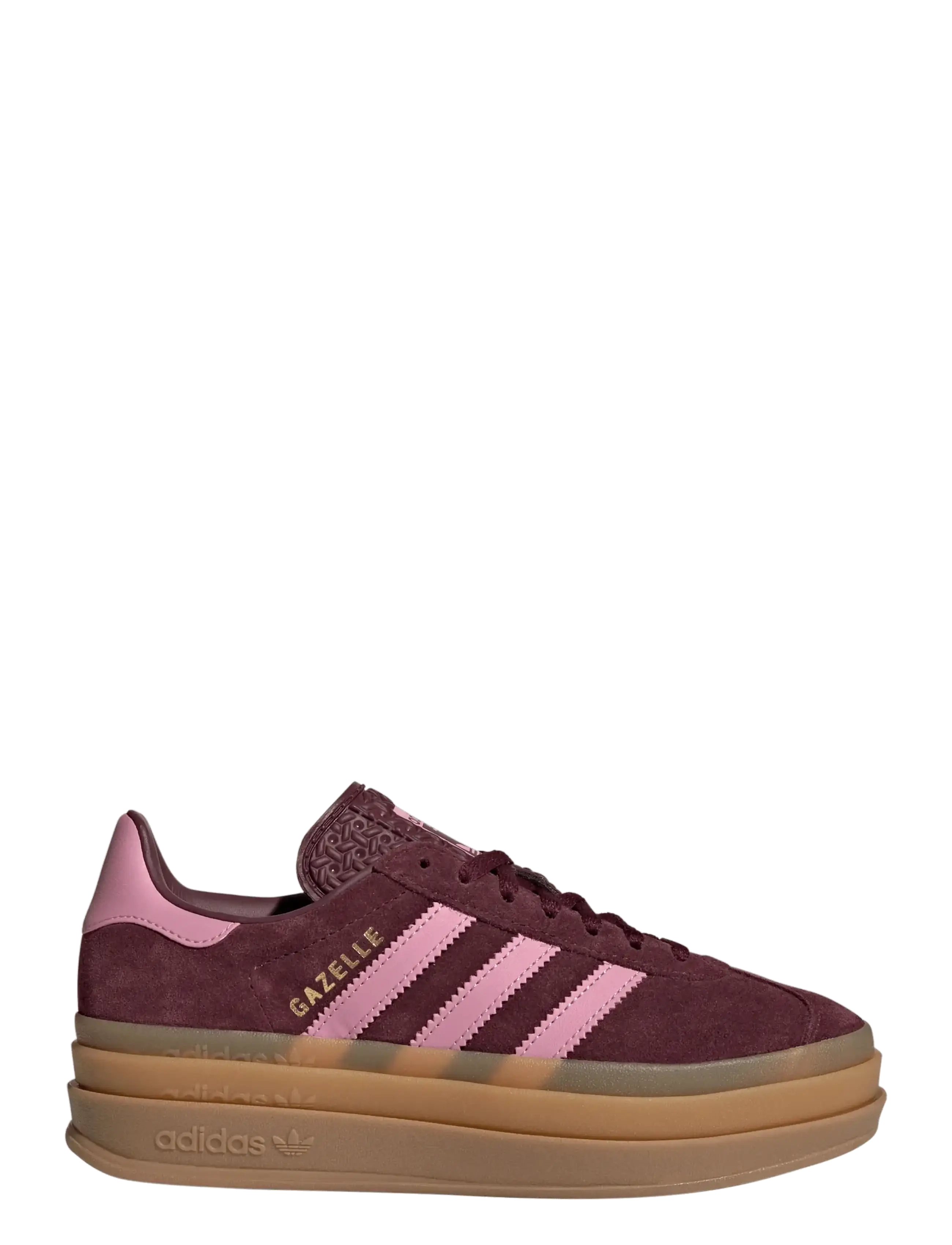 adidas Originals - GAZELLE BOLD J - lave sneakers - maroon/sttrbl/goldmt - 1