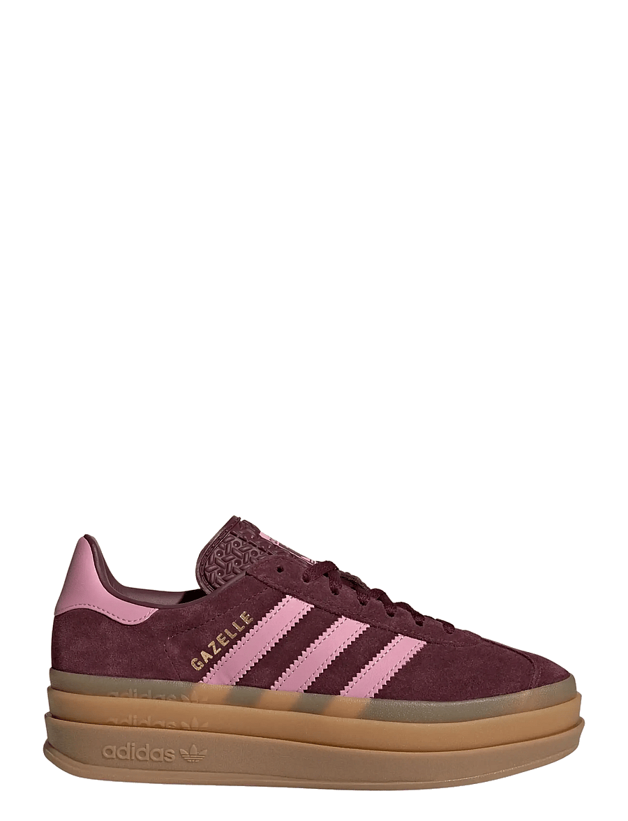 adidas Originals - GAZELLE BOLD J - lave sneakers - maroon/sttrbl/goldmt - 1
