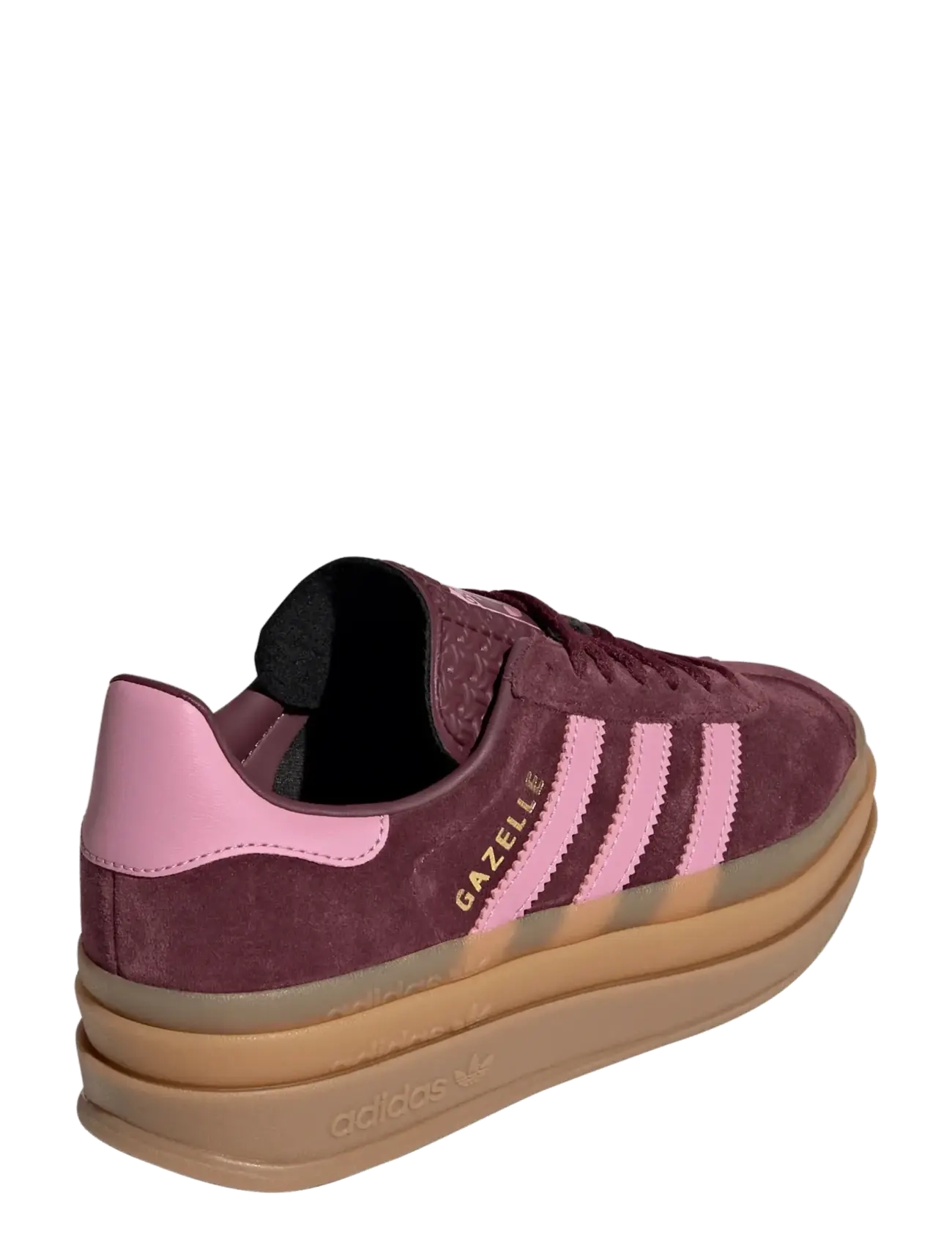 adidas Originals - GAZELLE BOLD J - lave sneakers - maroon/sttrbl/goldmt - 3