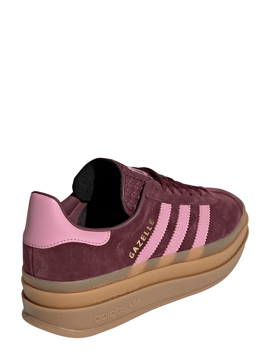 adidas Originals - GAZELLE BOLD J - lave sneakers - maroon/sttrbl/goldmt - 3