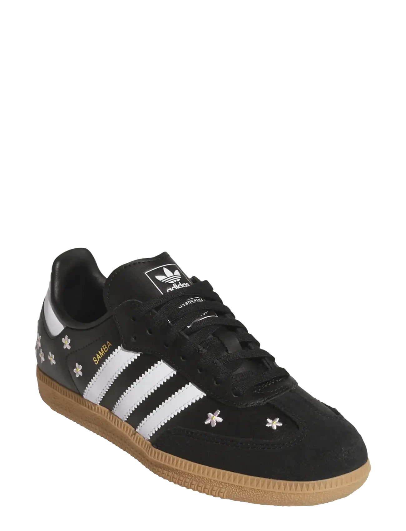 adidas Originals Samba Og J, Børn, Broderede Sneakers, Sort, Str: 39 1/3