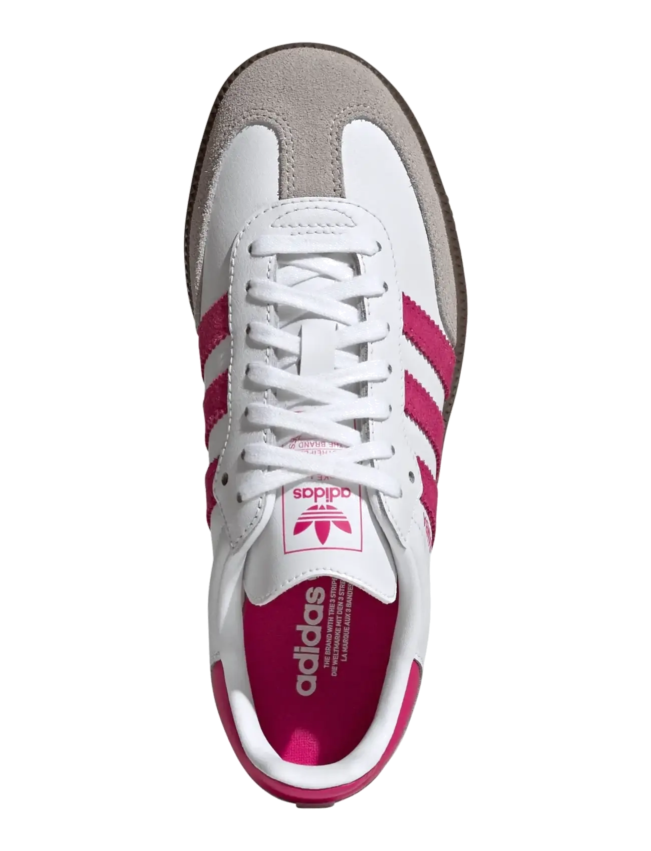 adidas Originals - SAMBA OG J - niedriger schnitt - ftwwht/reamag/gum5 - 4