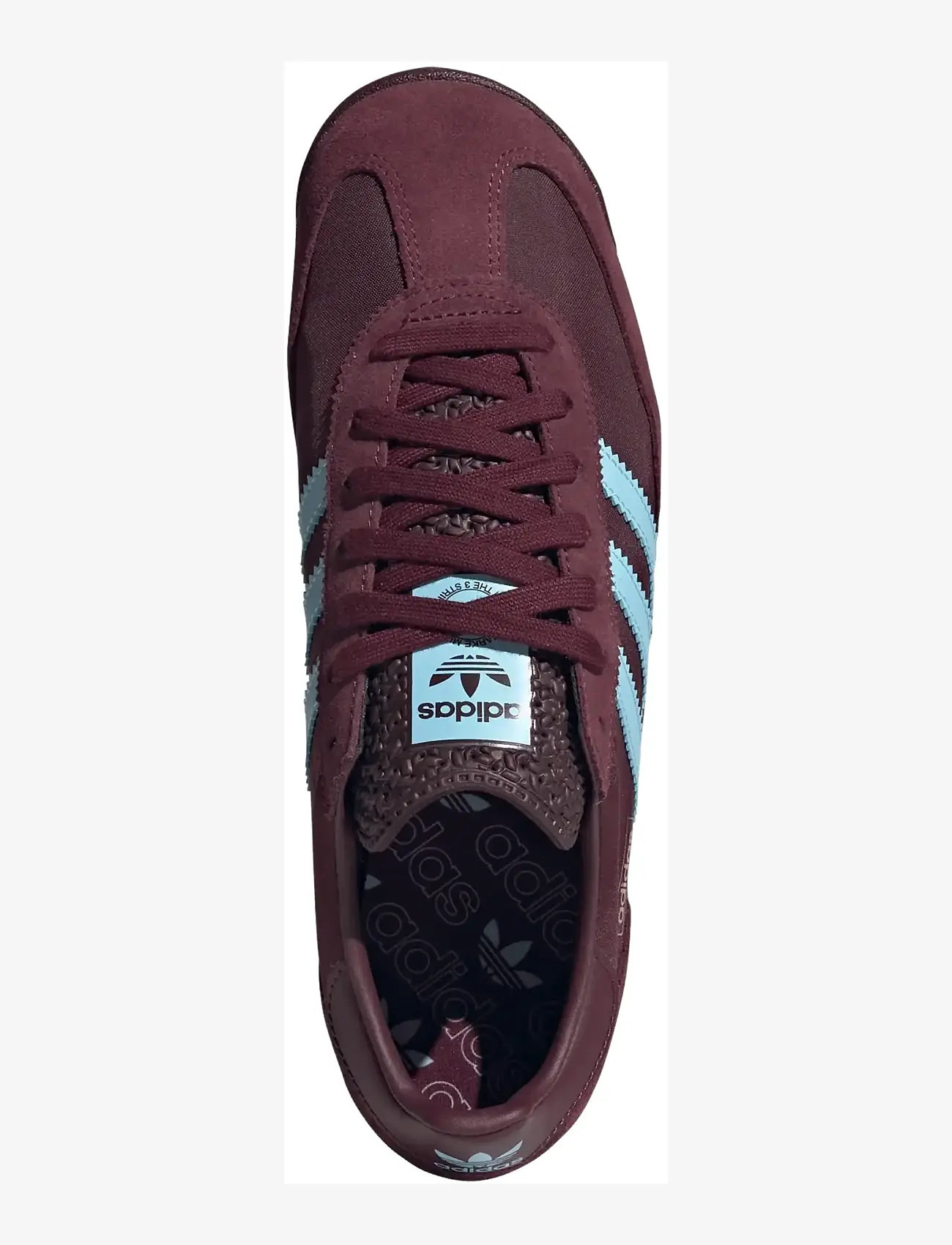 adidas Originals - SL 72 RS - kõrge säärega tossud - maroon/iceblu/gum5 - 4