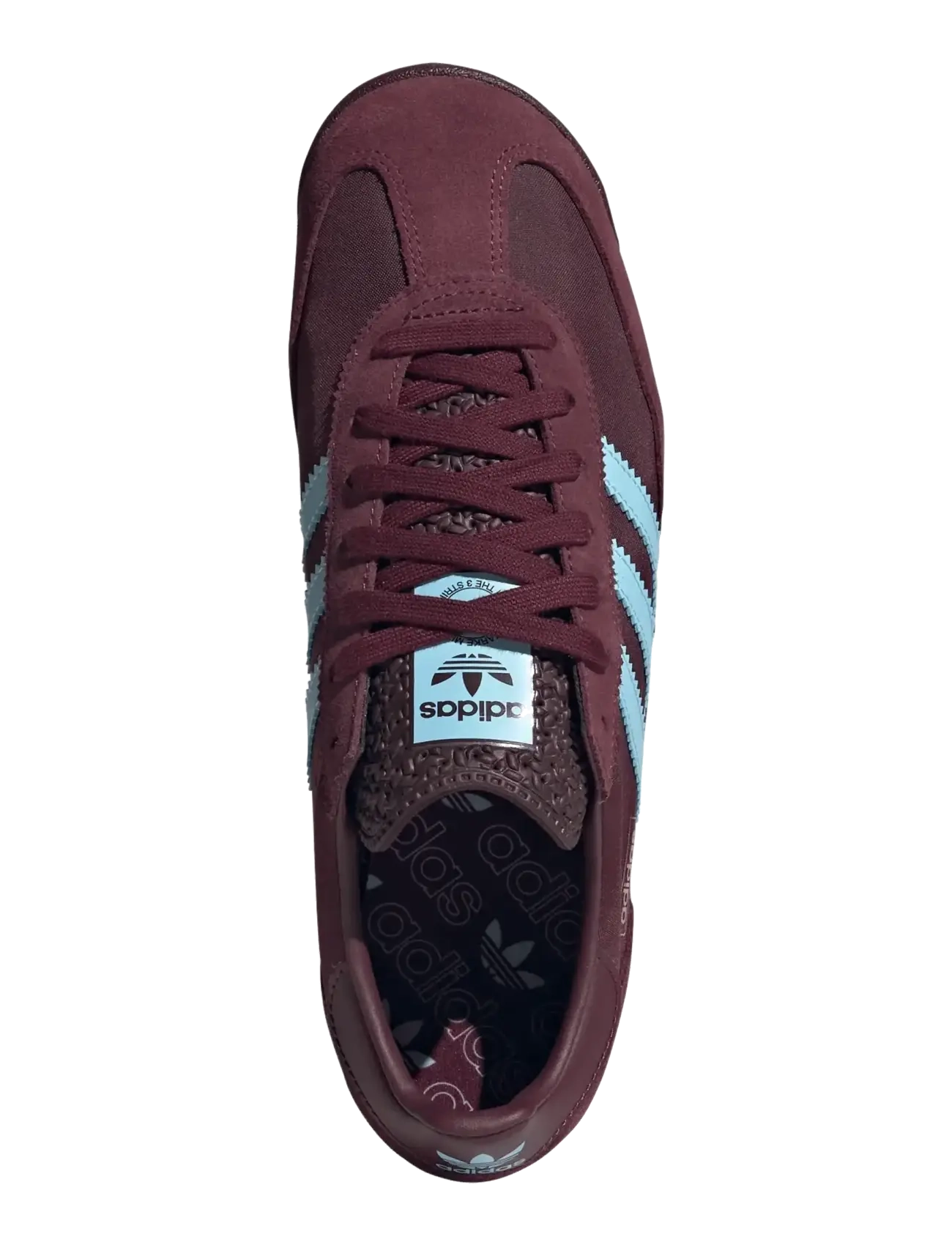 adidas Originals - SL 72 RS - lave sneakers - maroon/iceblu/gum5 - 4