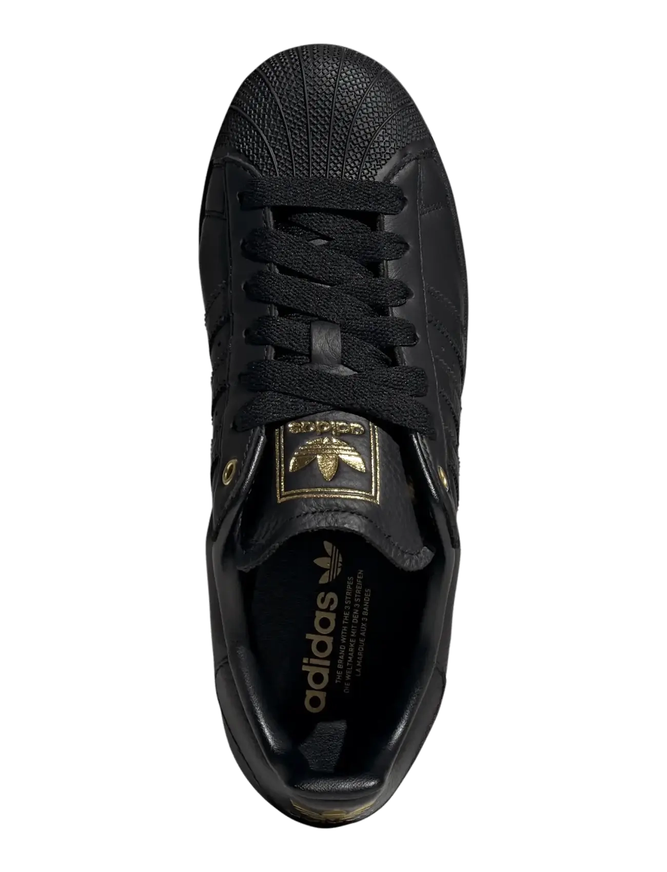 adidas Originals - SUPERSTAR II - lave sneakers - cblack/cblack/goldmt - 3