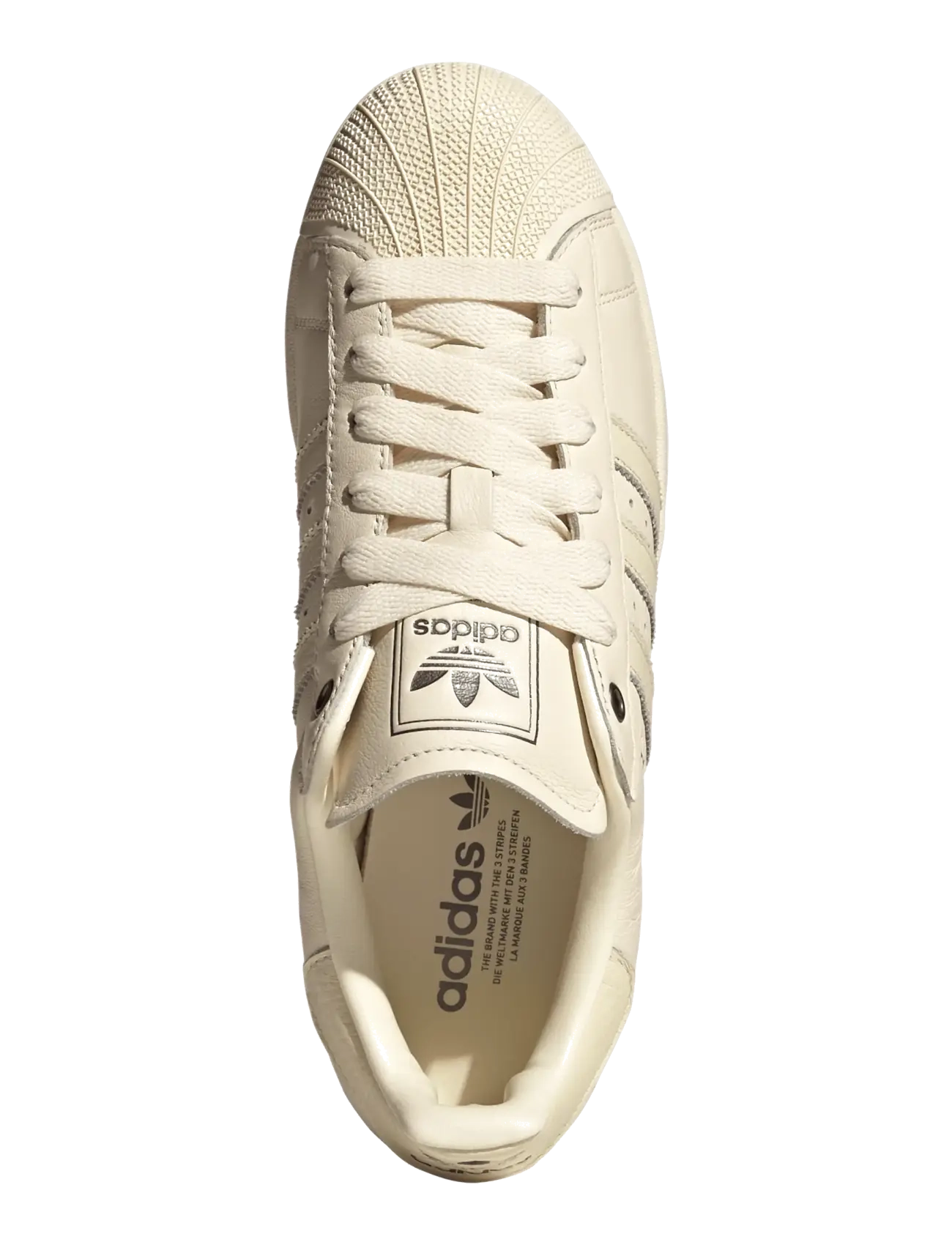 adidas Originals - SUPERSTAR II - låga sneakers - crewht/crewht/ironmt - 3