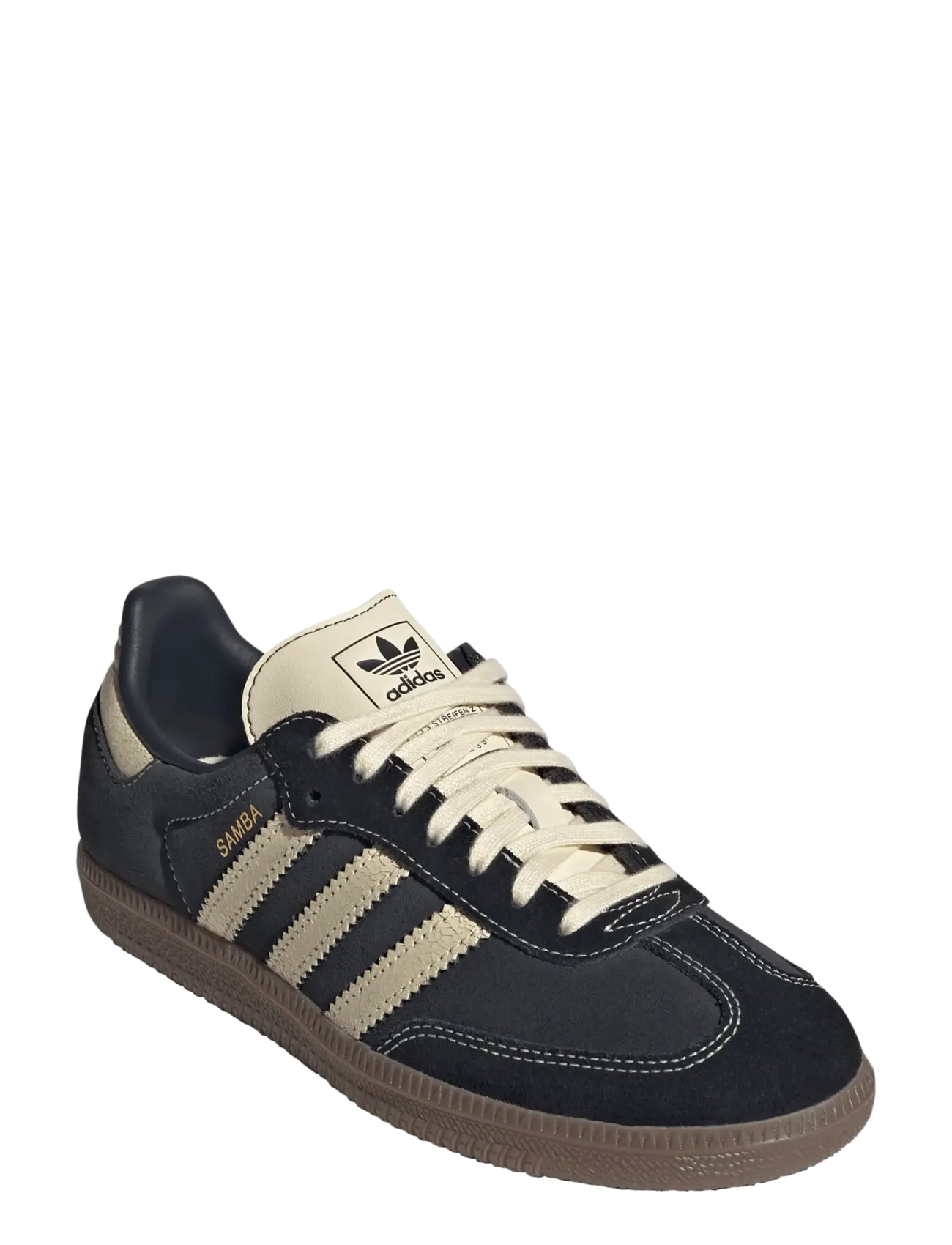 adidas Originals SAMBA OG J - Teens 35-44 - CARBON/WARVAN/GUM5 / grey