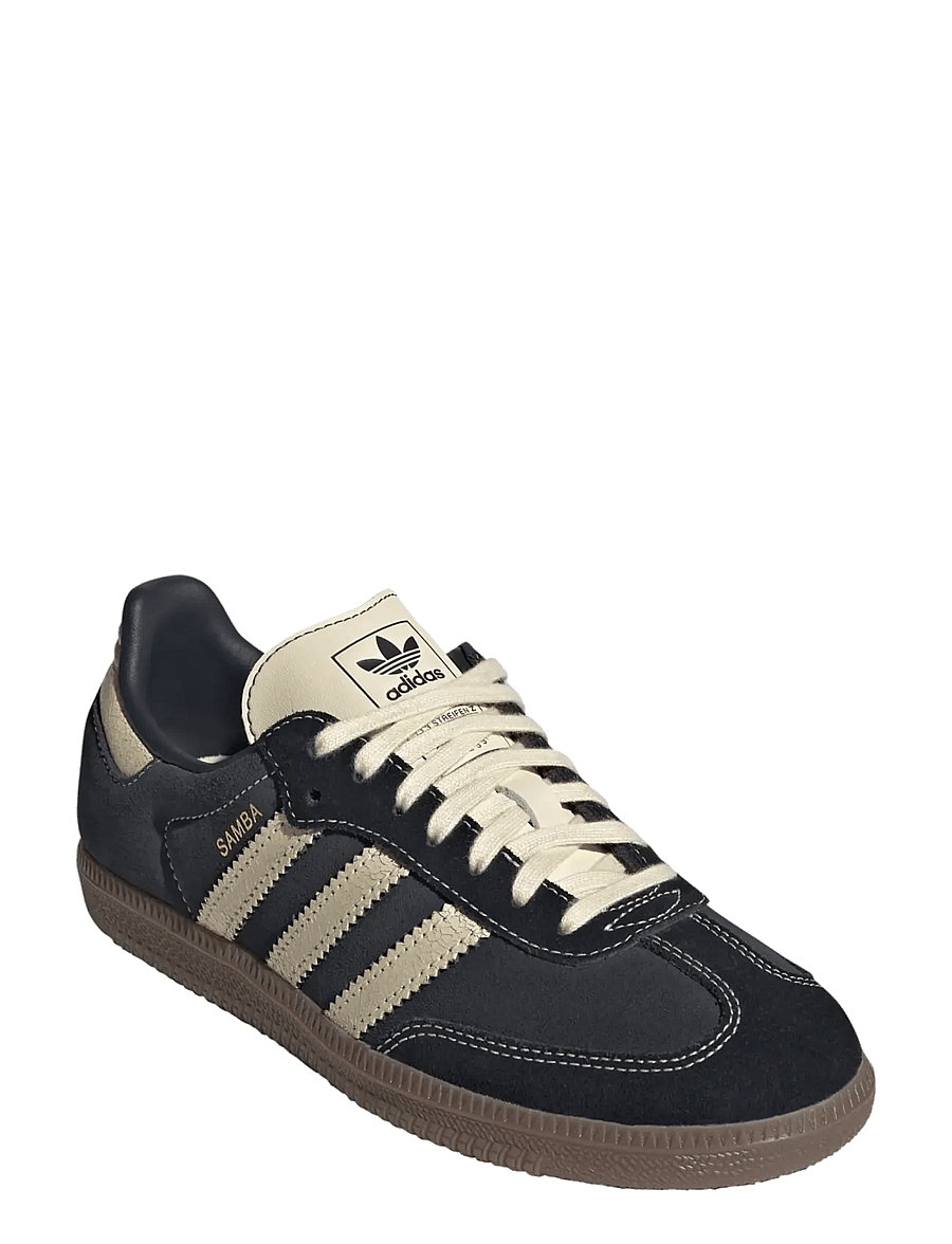 adidas Originals - SAMBA OG J - low-top sneakers - carbon/warvan/gum5 - 0
