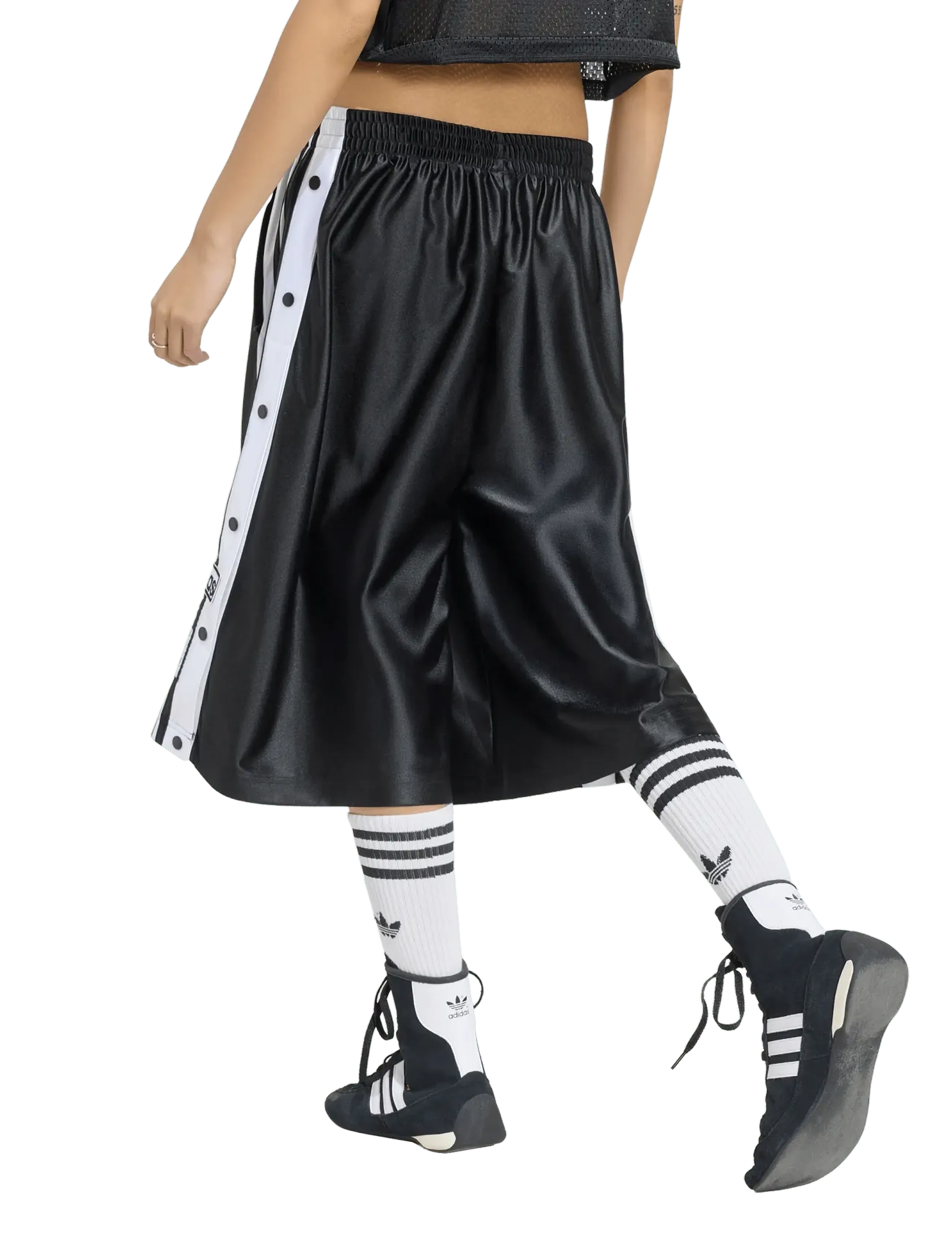 adidas Originals - LONG SHORTS - casual shorts - black/white - 3