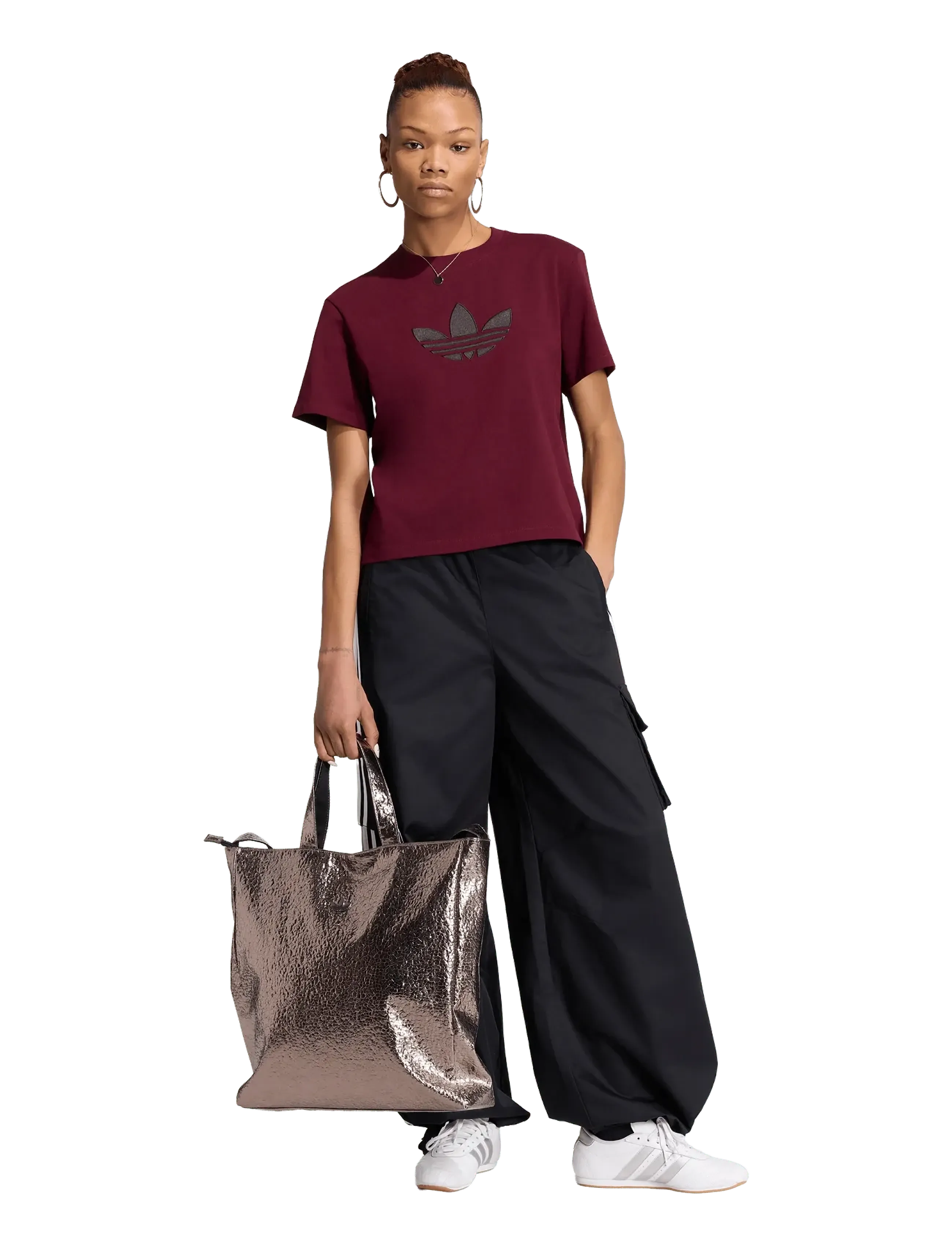 adidas Originals - TWL CARGO PANTS - casual byxor - black/white - 4