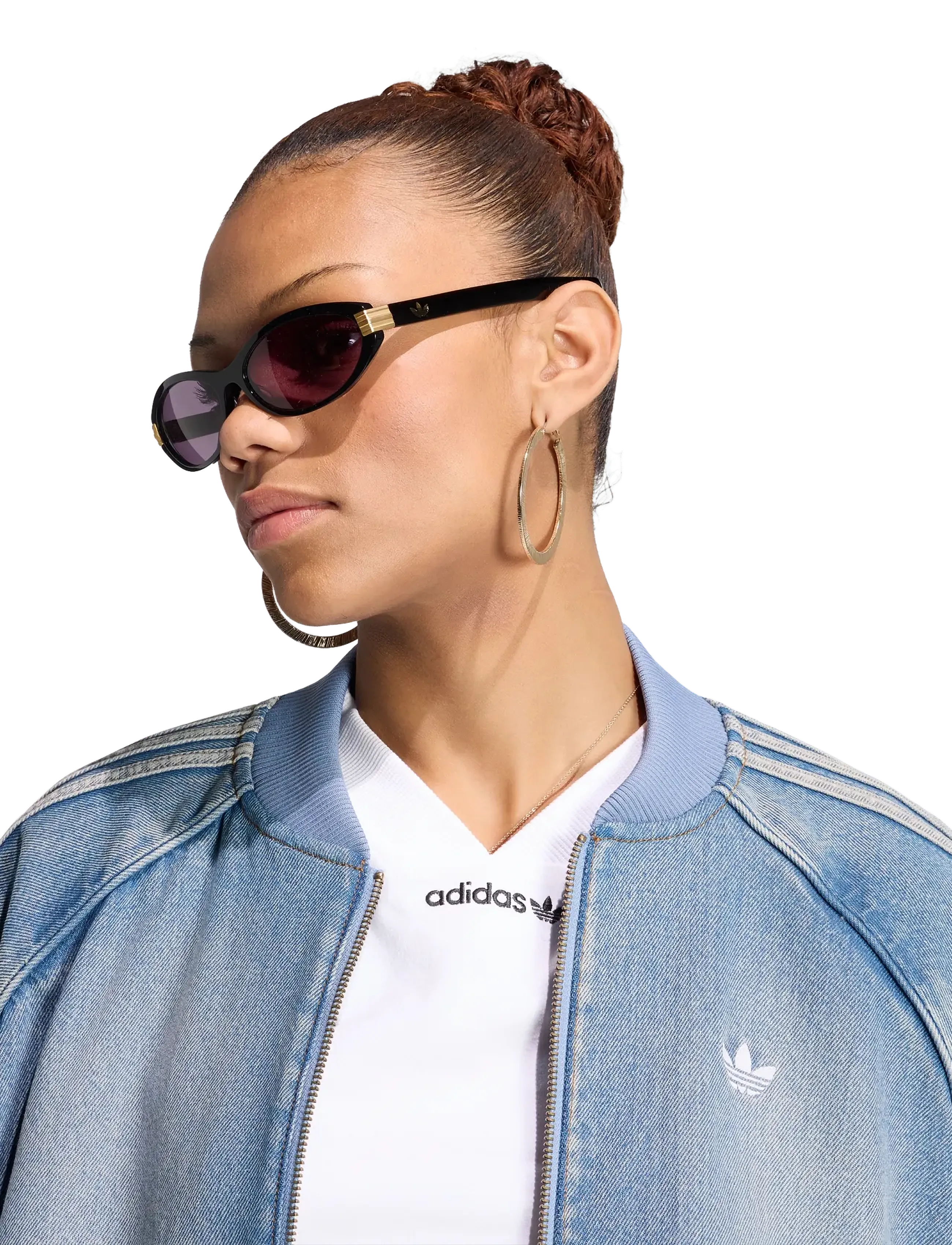 Adidas Originals Denim Oversized Track Top jackor dam – bild 6