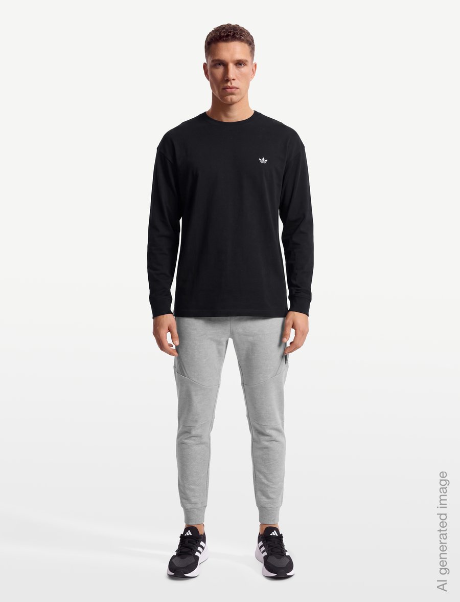adidas Originals - ESS LS TEE - langermede topper - black - 0