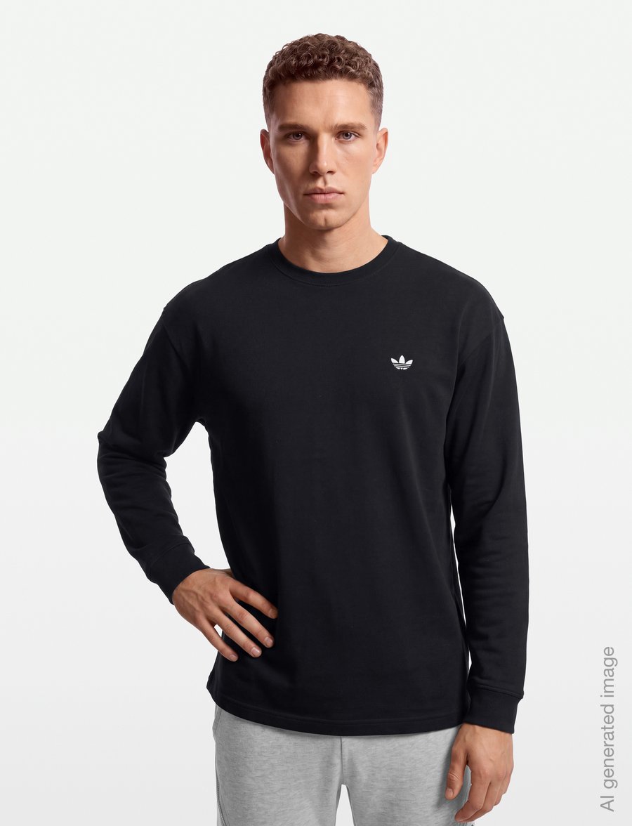adidas Originals - ESS LS TEE - langermede topper - black - 3